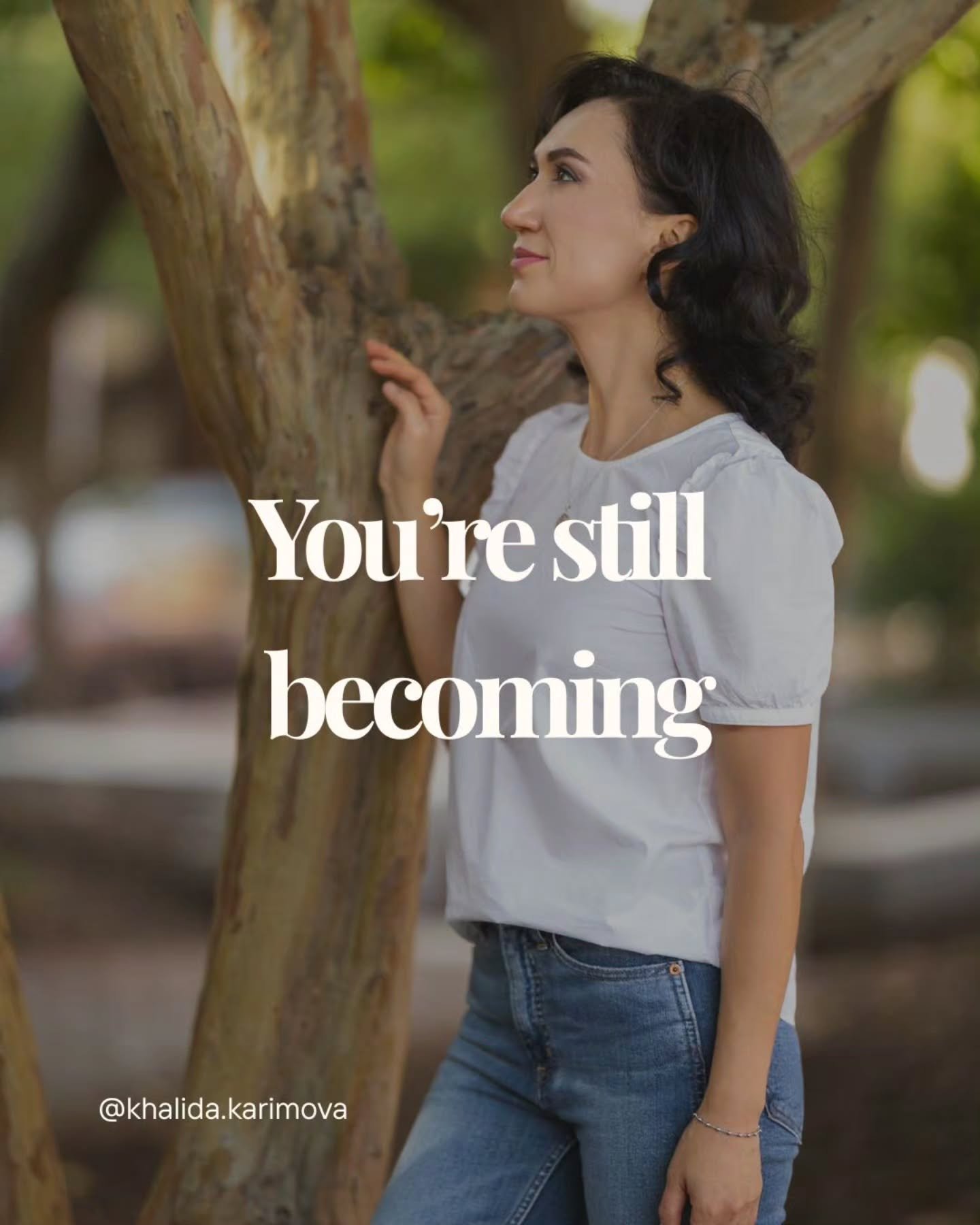 There&rsquo;s a part of being in transition
where nothing feels fully clear yet.

Not fully who you were.
Not fully who you&rsquo;re becoming.

And it can feel uncomfortable.

Like you should already know.
Be clearer. Be further along.

But this part