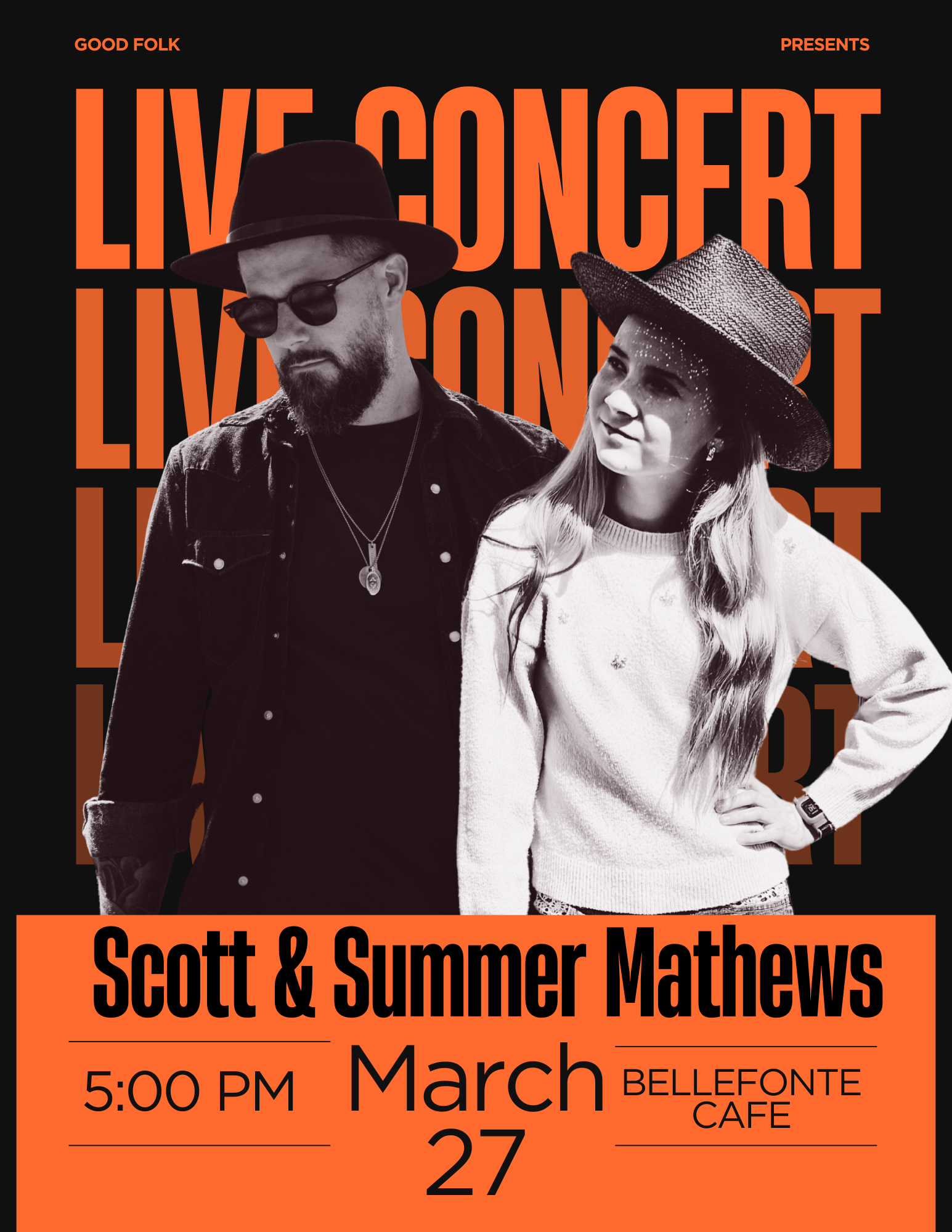 Scott Mathews @ Bellefonte Cafe (w/ Summer Mathews)