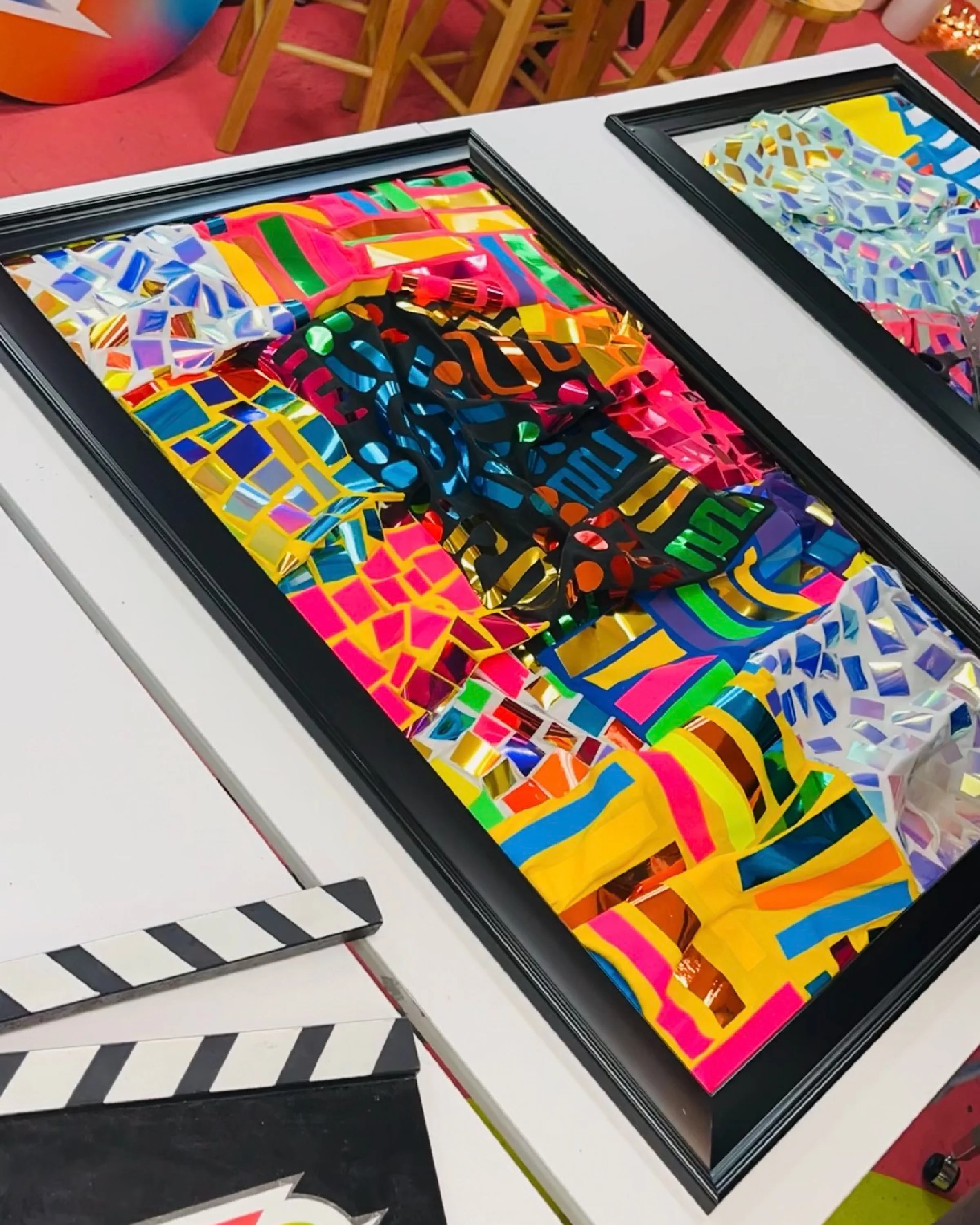 Dazzle Textile Art
