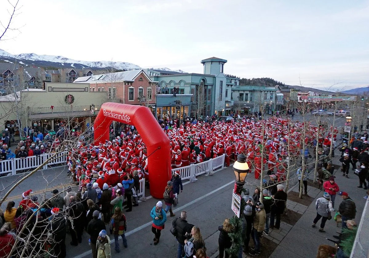 Lighting of Breckenridge + Race of the Santas