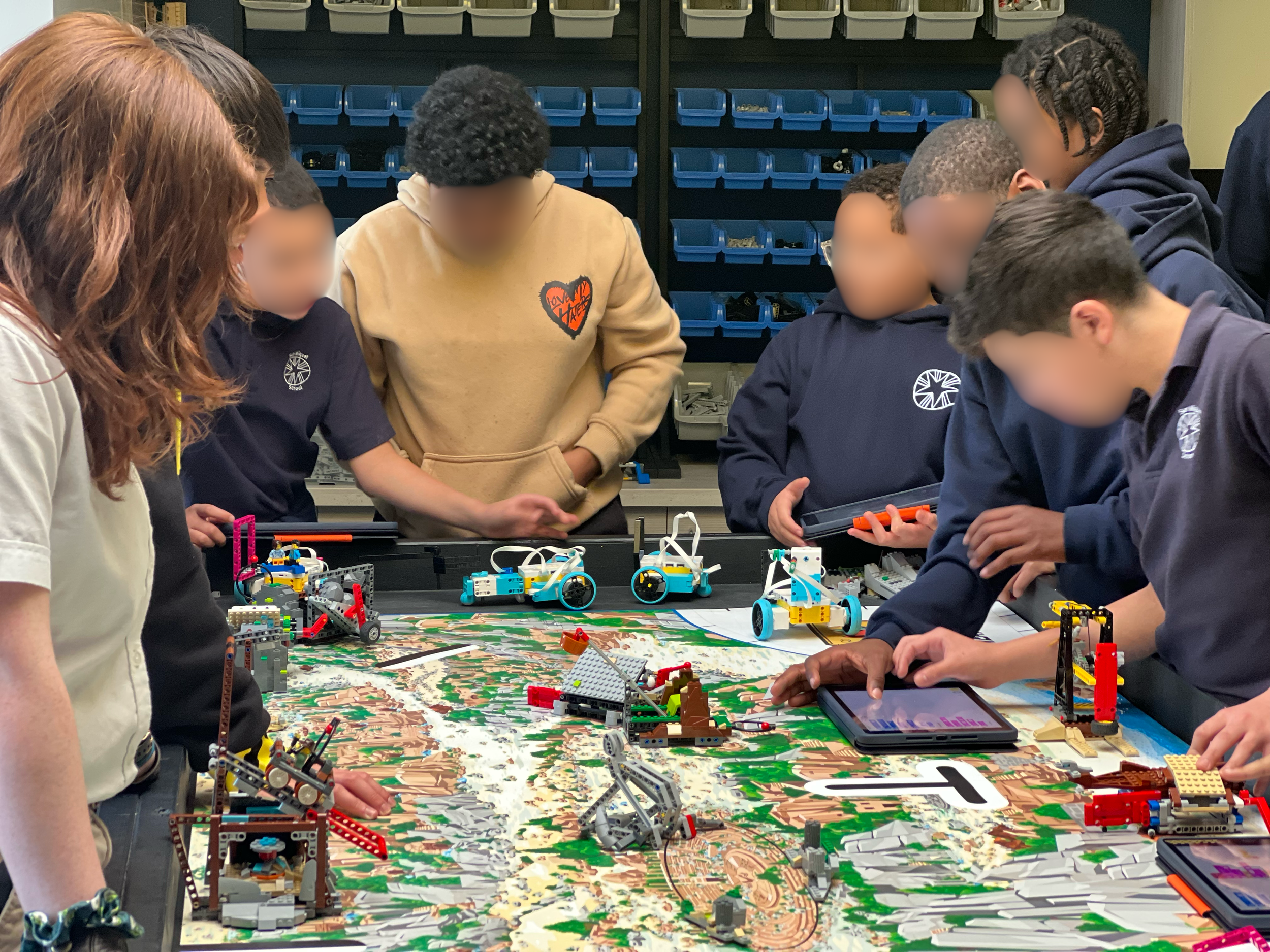 Our mentors assisting students at San Miguel School.