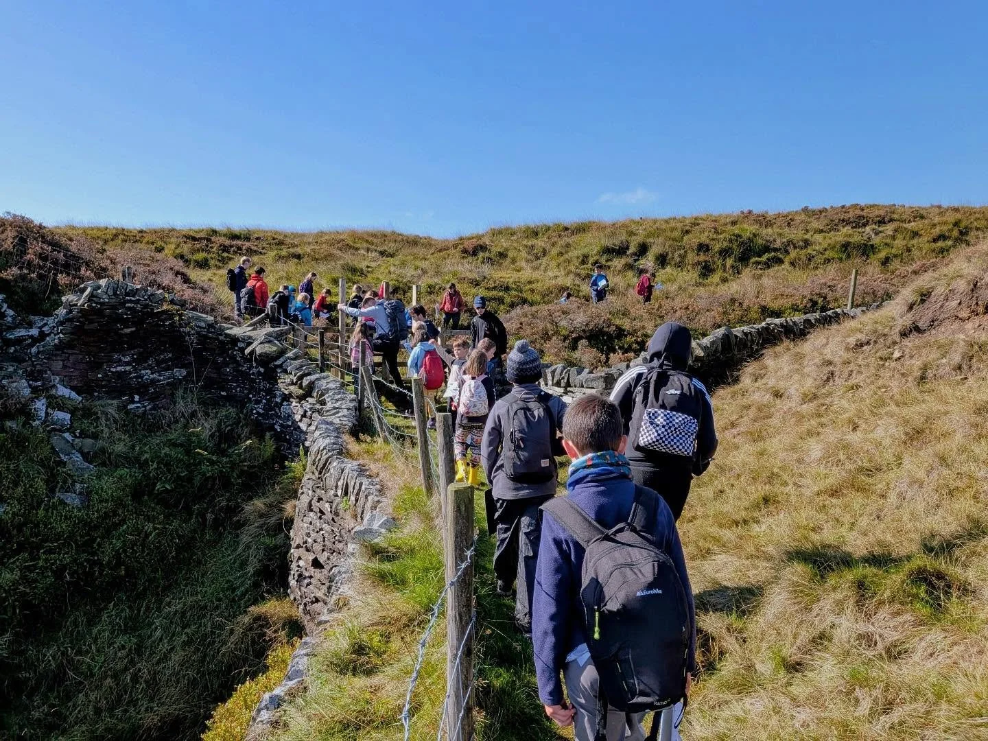 Photos from a glorious Sunday afternoon adventuring across Heptonstall Moor with Mytholmroyd Cubs group as part of the PeatZine project⭐️

We headed up from their camp at Blake Dean Scout Hut onto the moor to go on a BOG HUNT! We stopped off along th