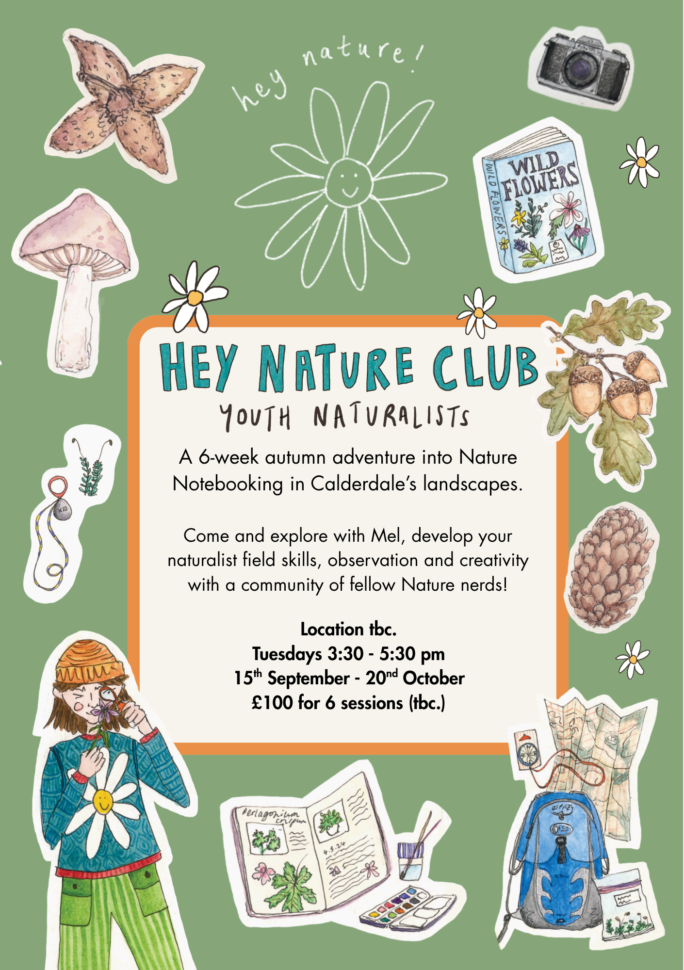 Hey Nature Club flyer (tbc!)