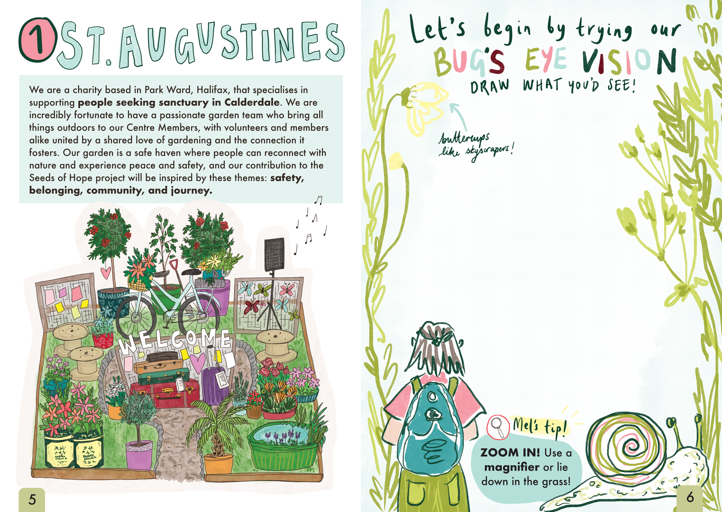 St Augustines: Welcome to the adventure - let's try our bug's eye vision!