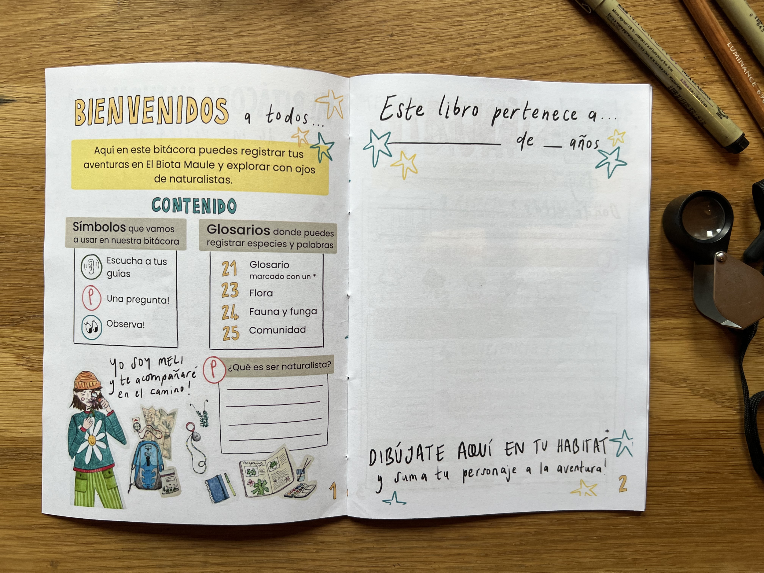 Contents and draw your character!