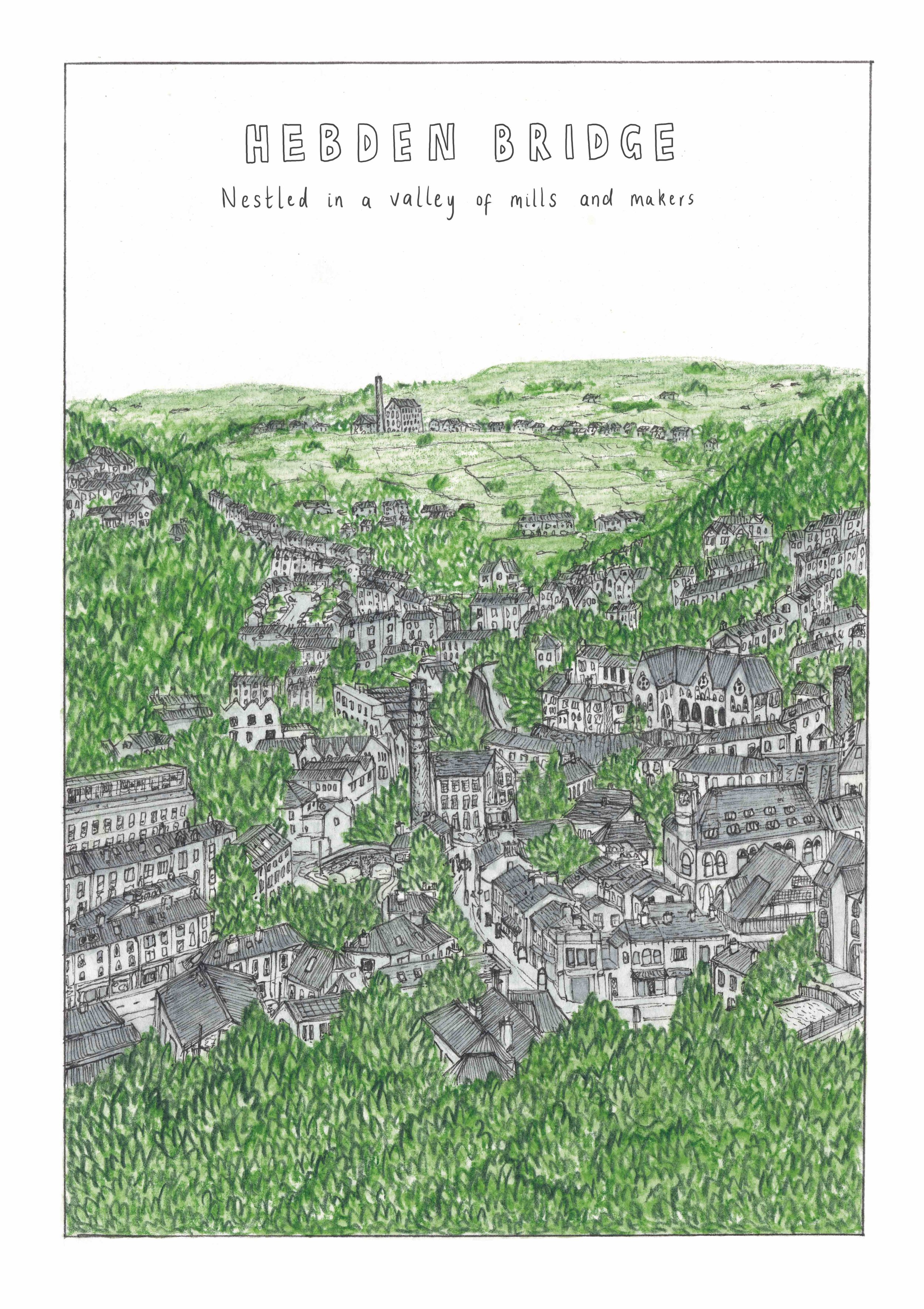 A5 Giclée Print - Hebden Bridge