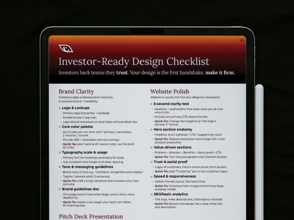 Make Your Brand Investor-Ready with This Checklist