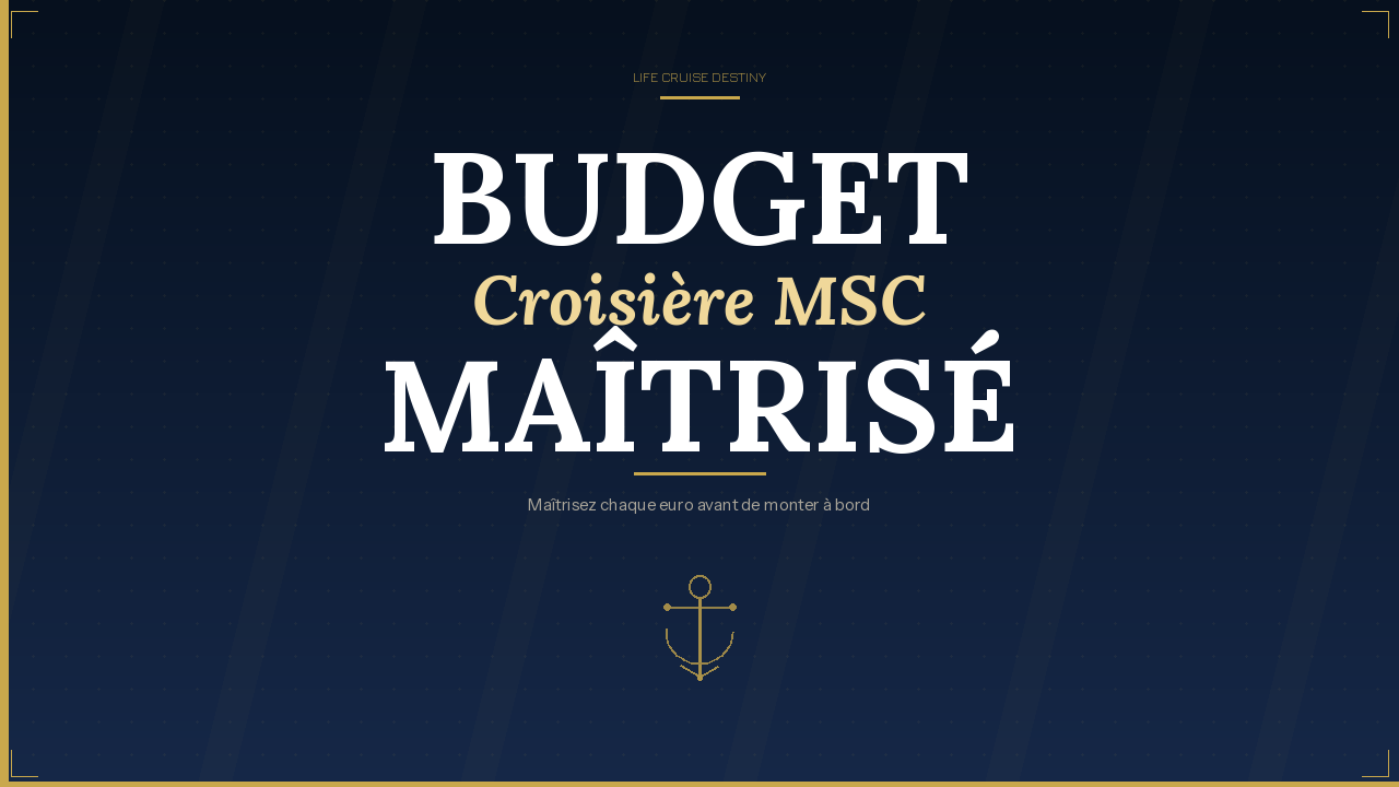 budget croisière