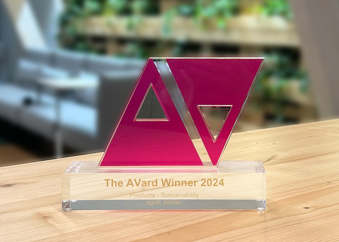 zintoo: gewinnt “The AVard” in der Kategorie Nachhaltigkeit