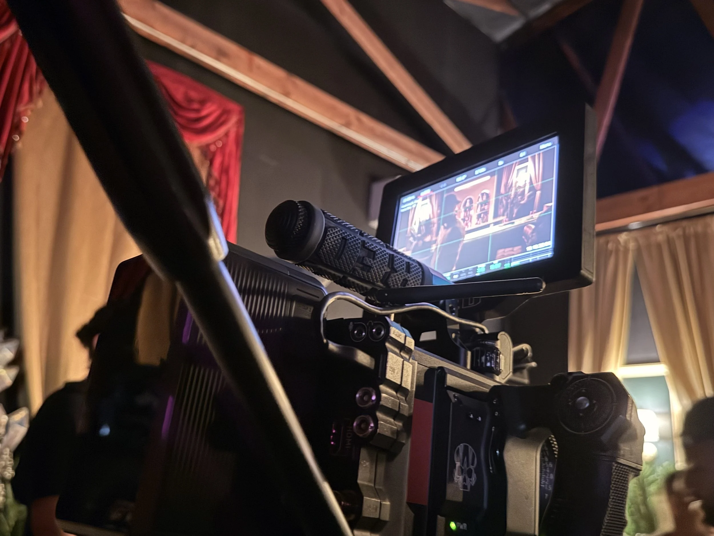 A Red Camera on the film set "Babymoon"