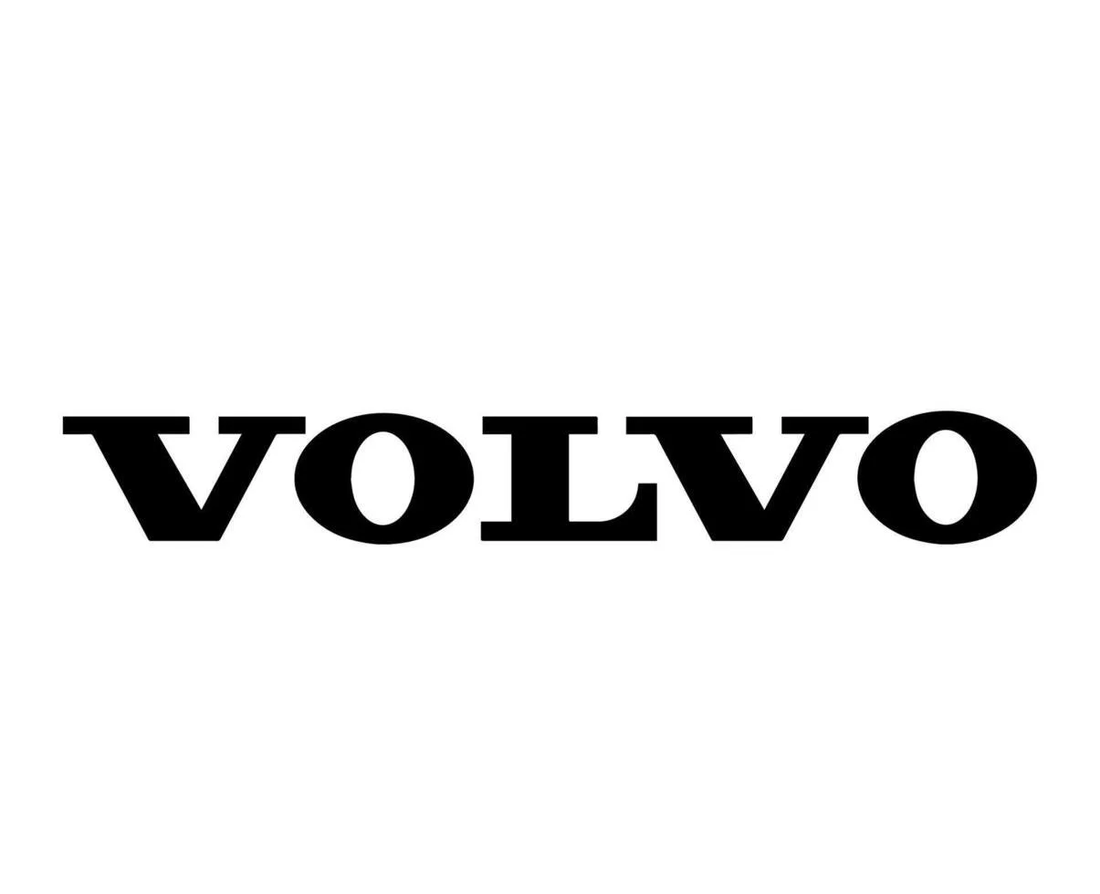 Black Volvo logo on a white background.