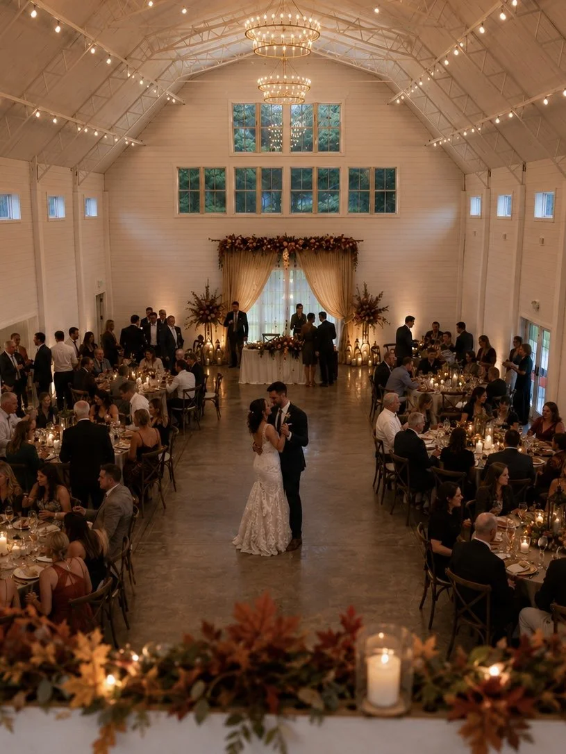 First Dance inside the barn