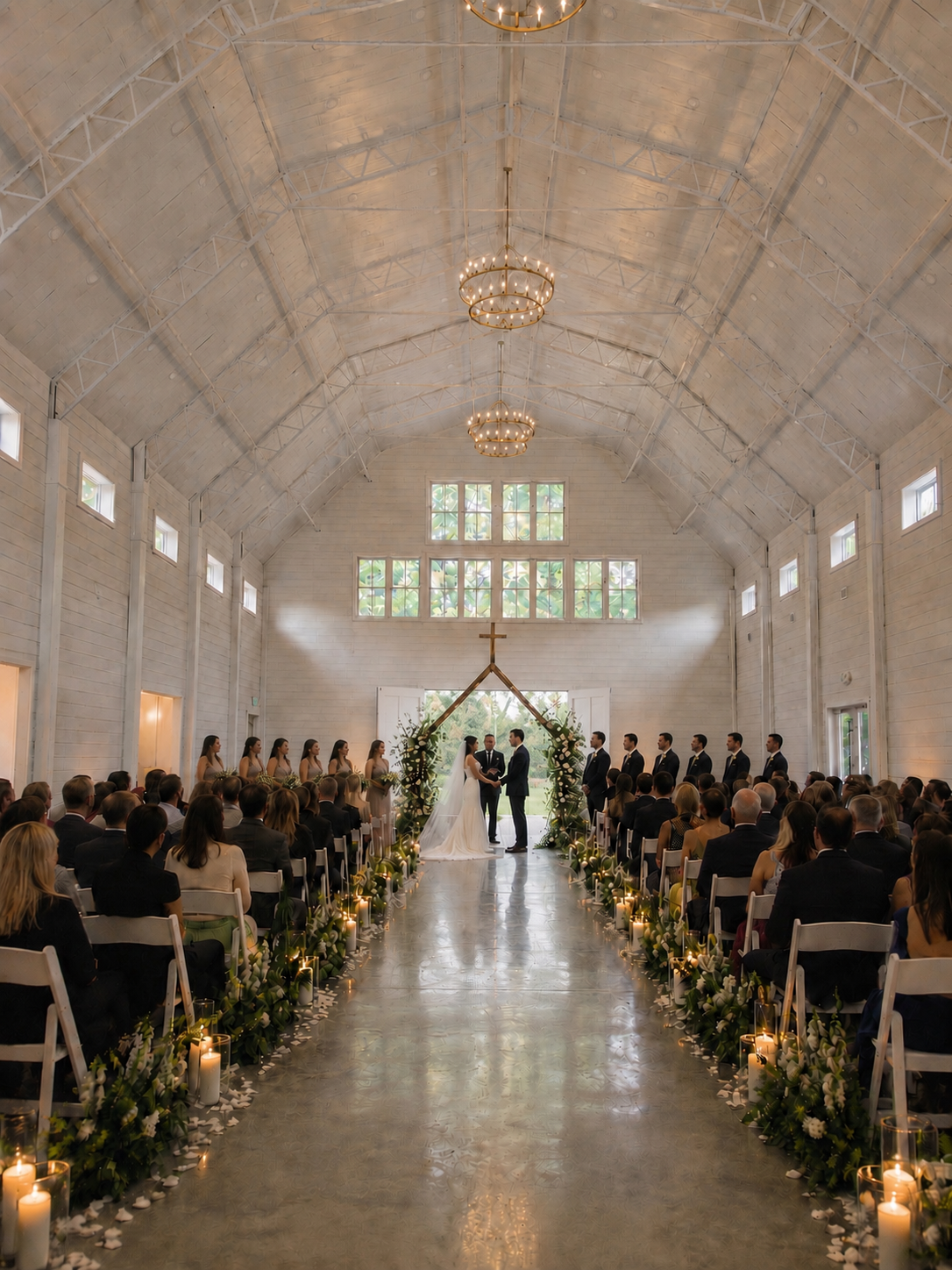 Indoor wedding ceremony