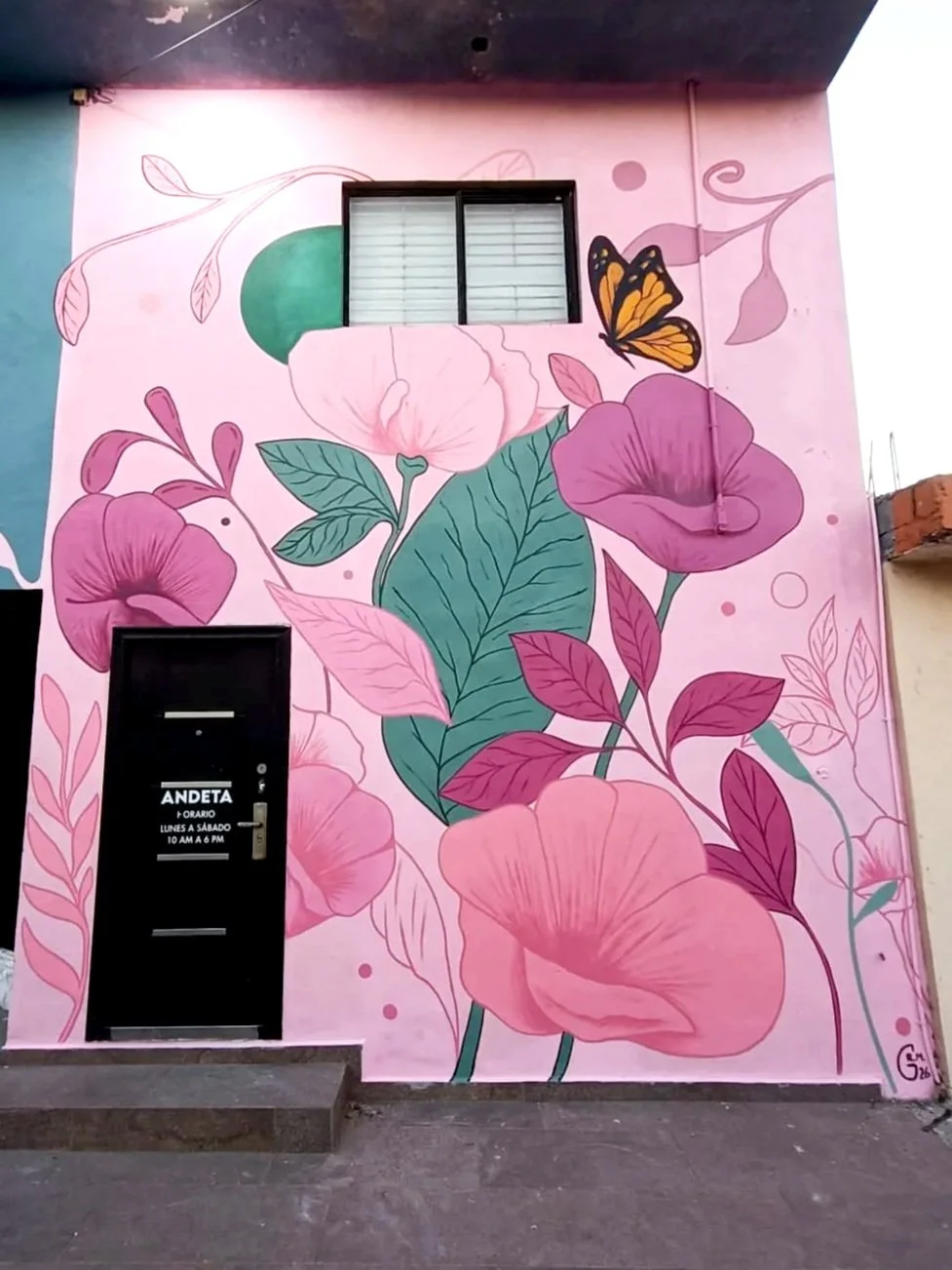 mural de flores