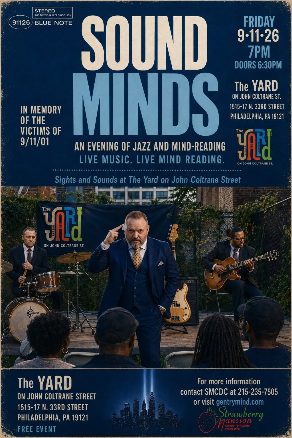 Sound Minds @ The Yard on John Coltrane Street: An Evening of Jazz &amp; Mind Reading