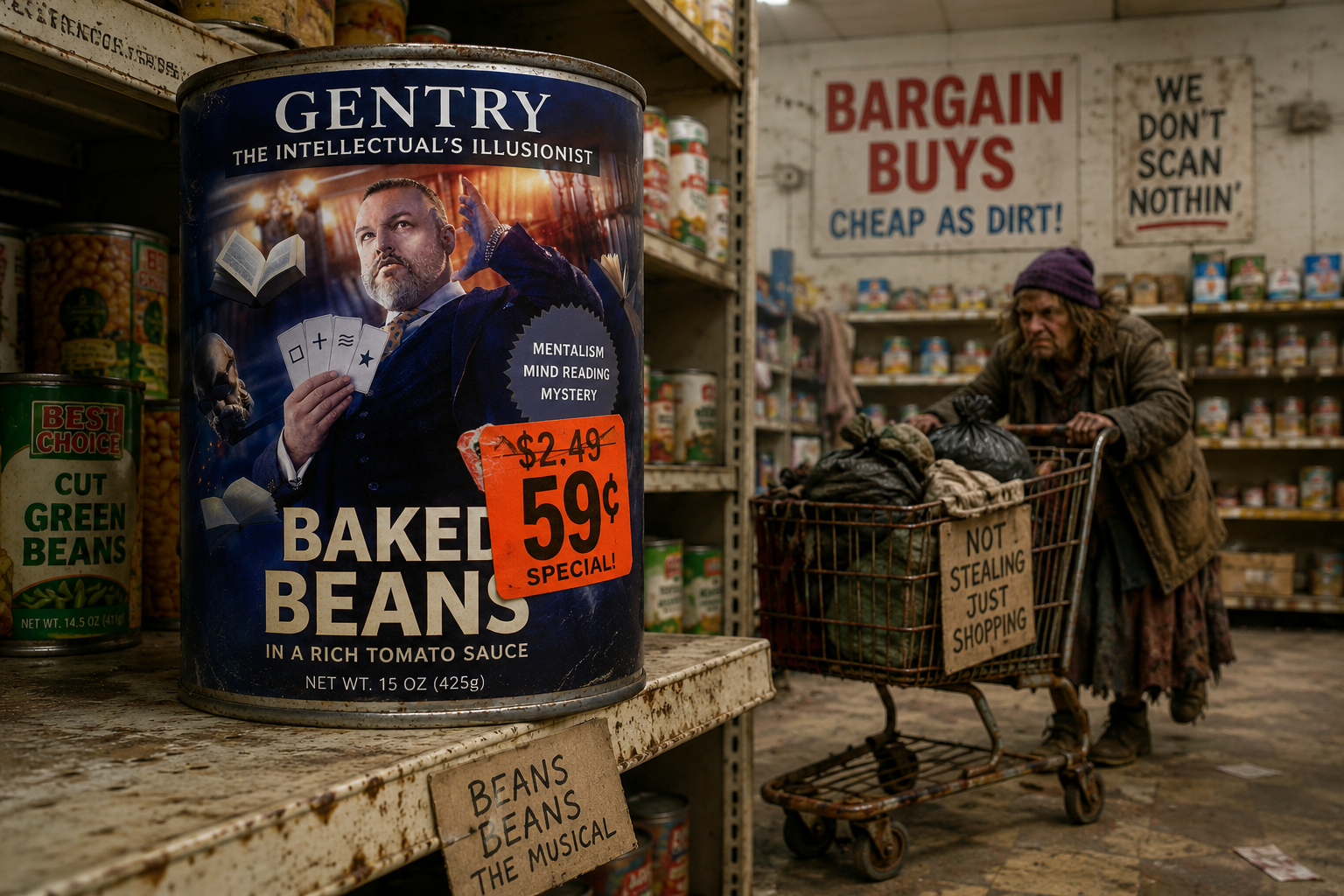 How Much Does a Mentalist Cost? (Or Why I am Not a Can of Beans)