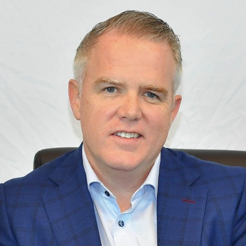 A headshot of Pat Mullen — President of Commercial Insurance, Johnson, Kendall & Johnson