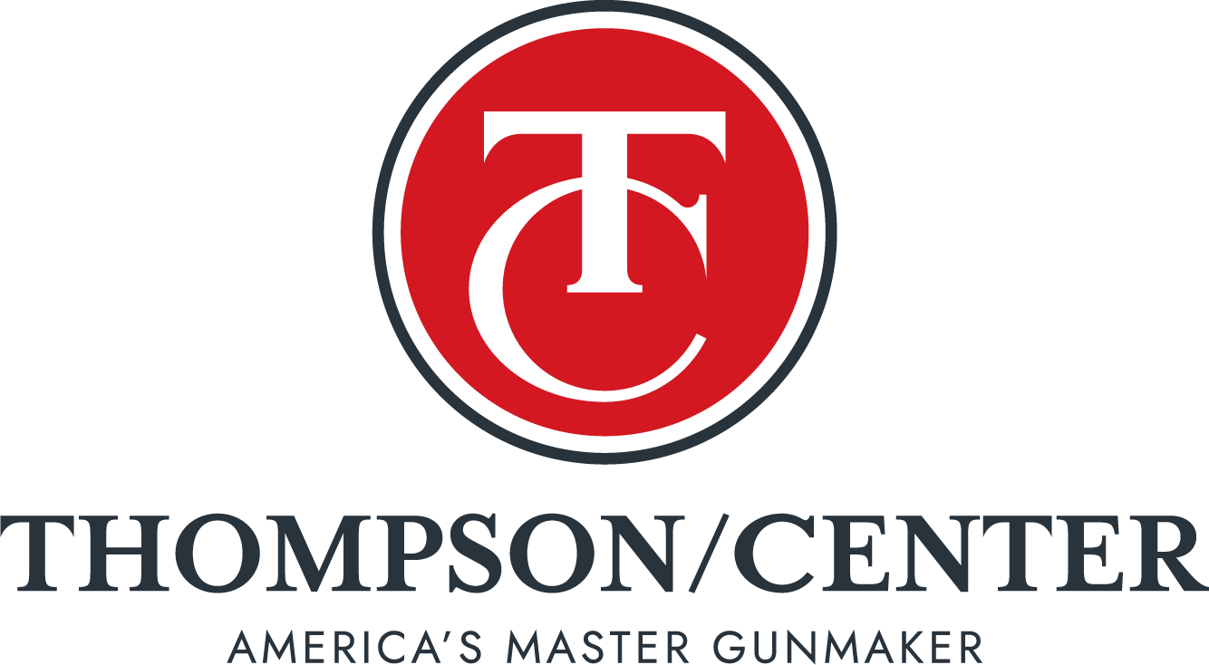 Thompson/Center logo with red circle and "TC" initials, text "America's Master Gunmaker" underneath.