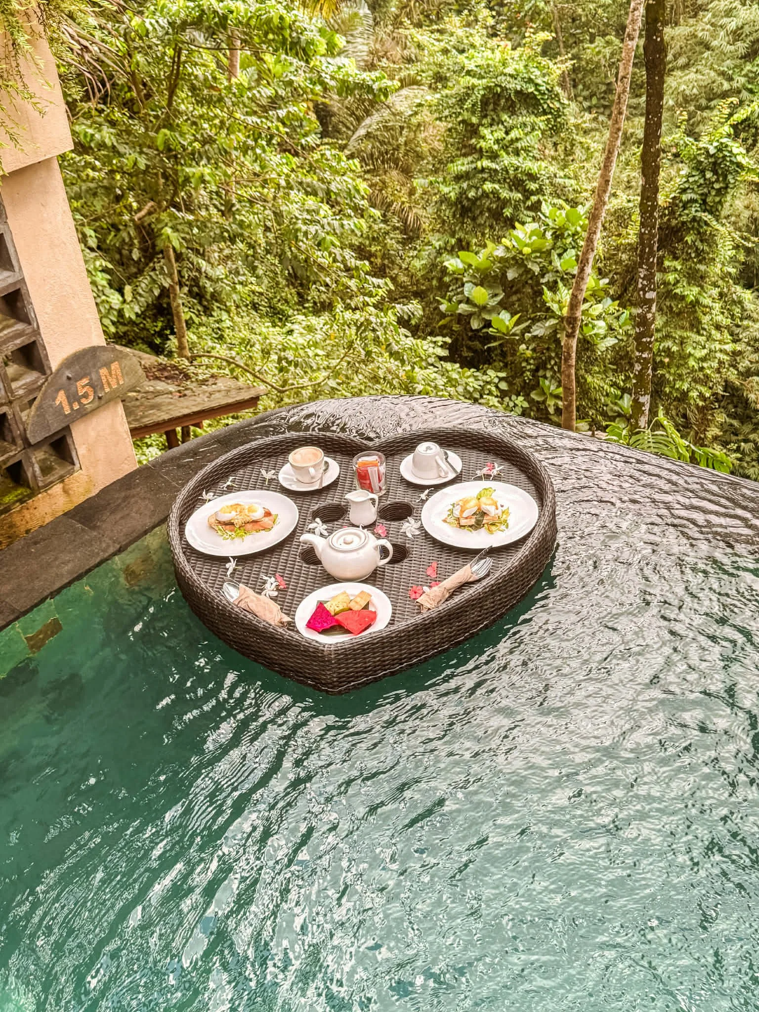 jannata resort floating breakfast in one bedroom pool villa