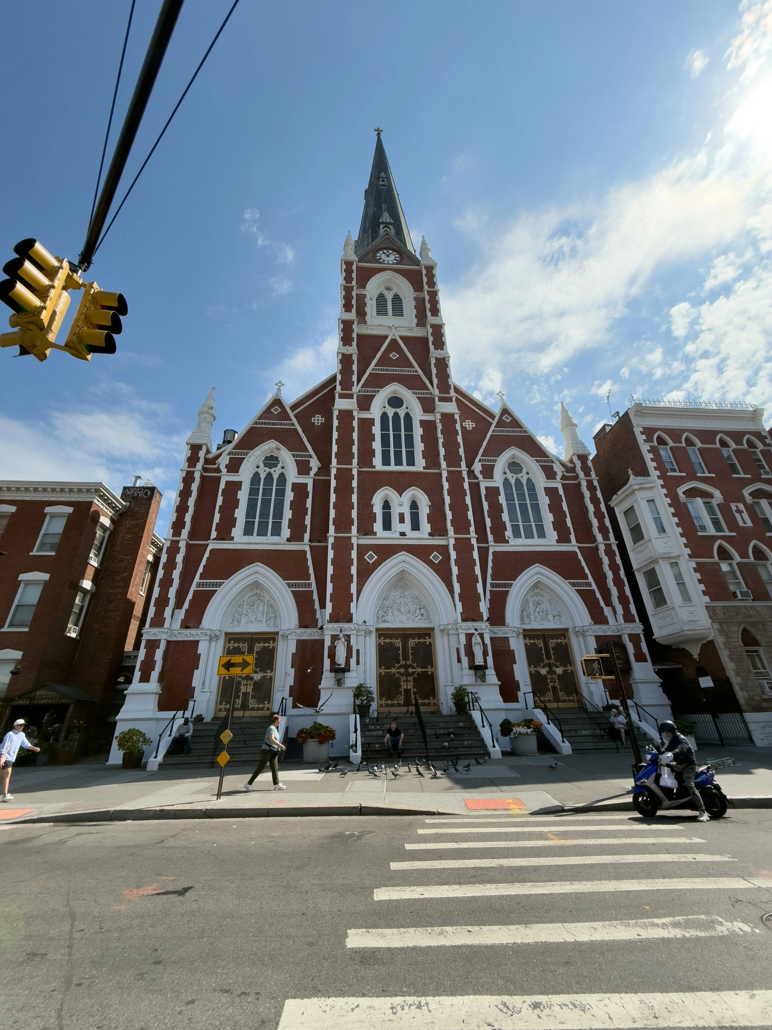 Historic church on Manhattan Avenue in Greenpoint Brooklyn