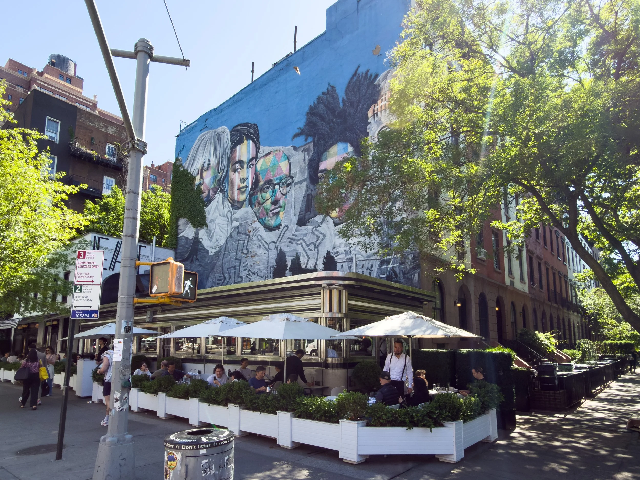 Empire Diner in West Chelsea, NYC, retro restaurant and longtime neighborhood dining destination in Chelsea, Manhattan.