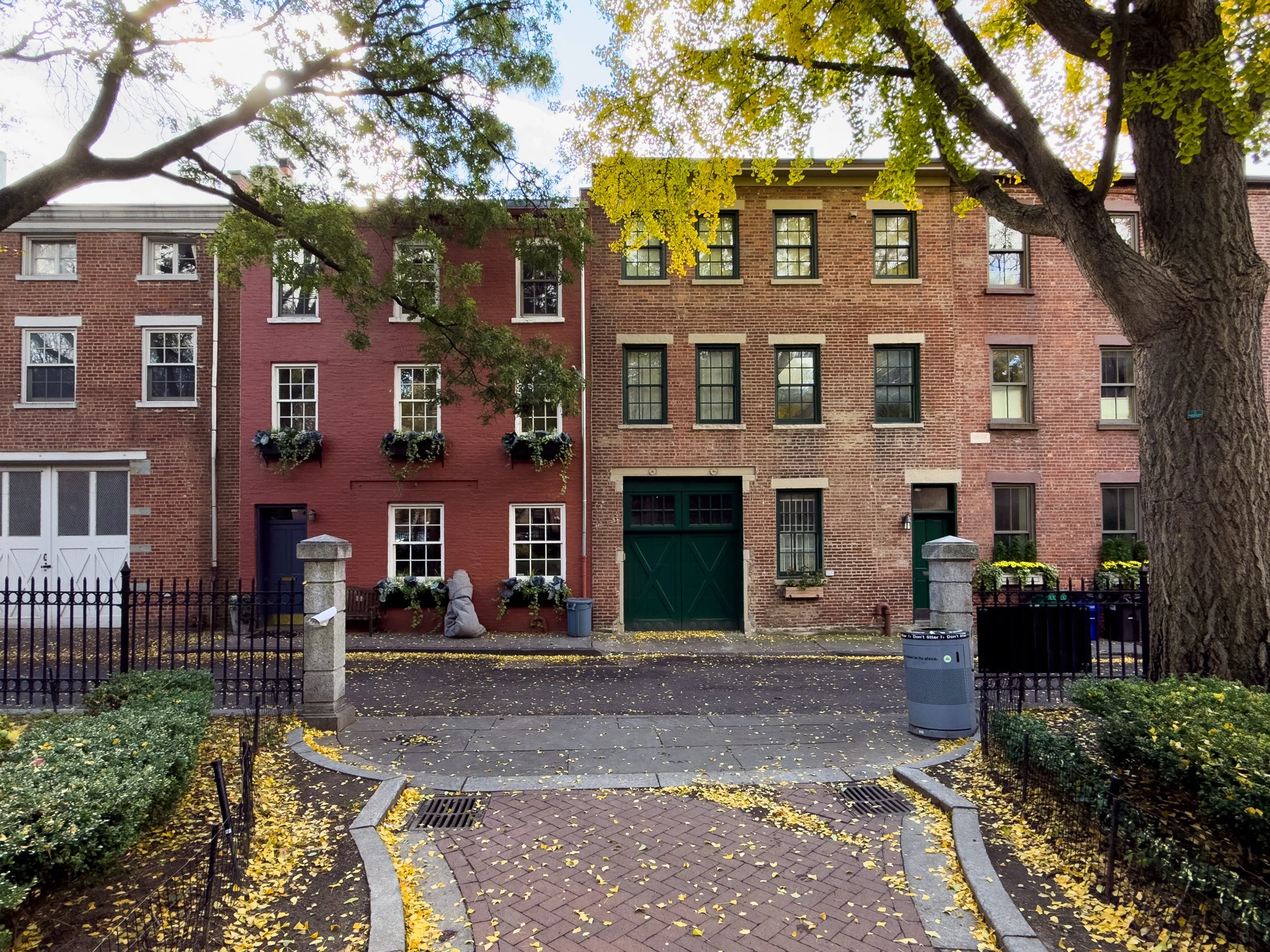 Historic carriage houses along Verandah Place in Cobble Hill, Brooklyn, NYC, highlighting the neighborhood’s distinctive residential architecture and real estate character.