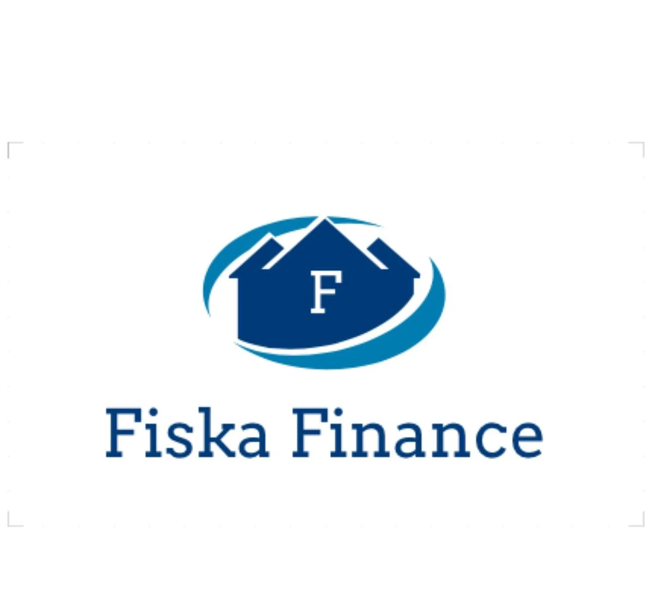 Fiska Finance logo with stylized house and letter F.