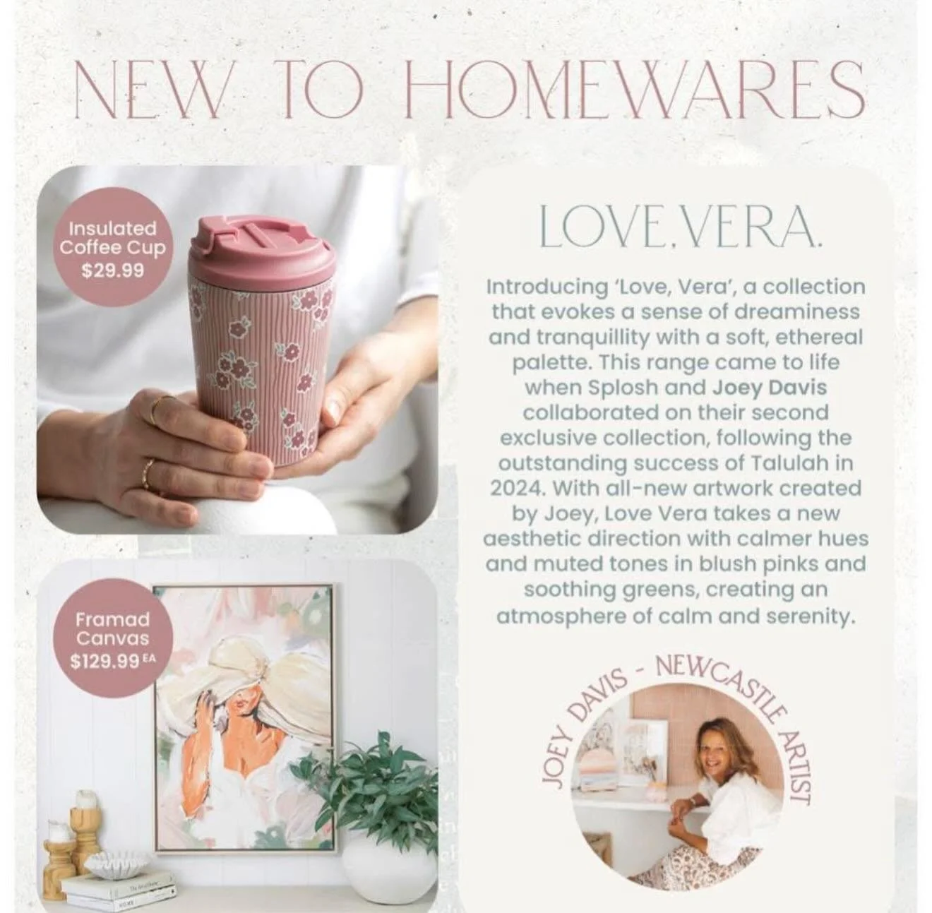 So looking forward to sharing the new Love Vera range with you tomorrow.