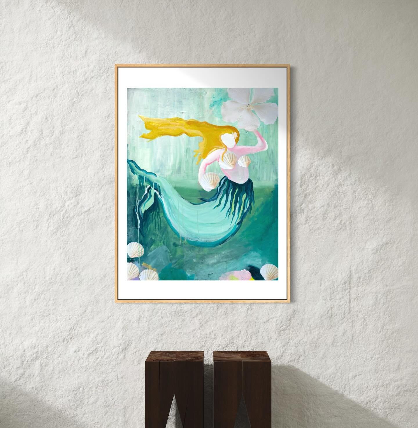 One of my all time favourites,original sold 🤍

Fine art prints available on the website. #mermaids #hibiscus #prints