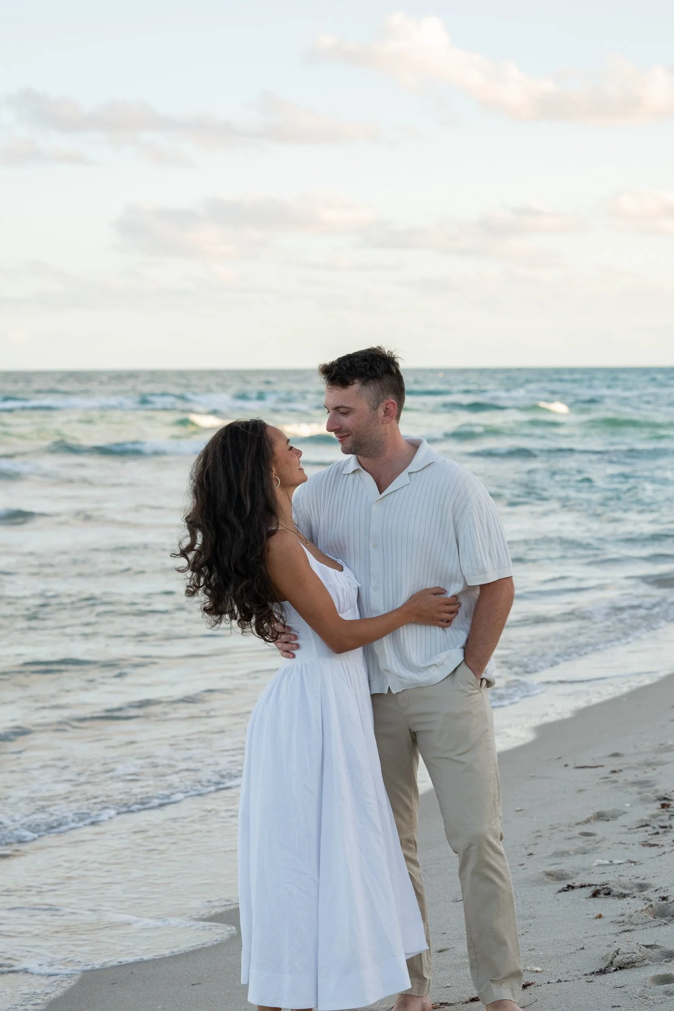 South Beach Sunset Engagement Session with Lauren & Zach