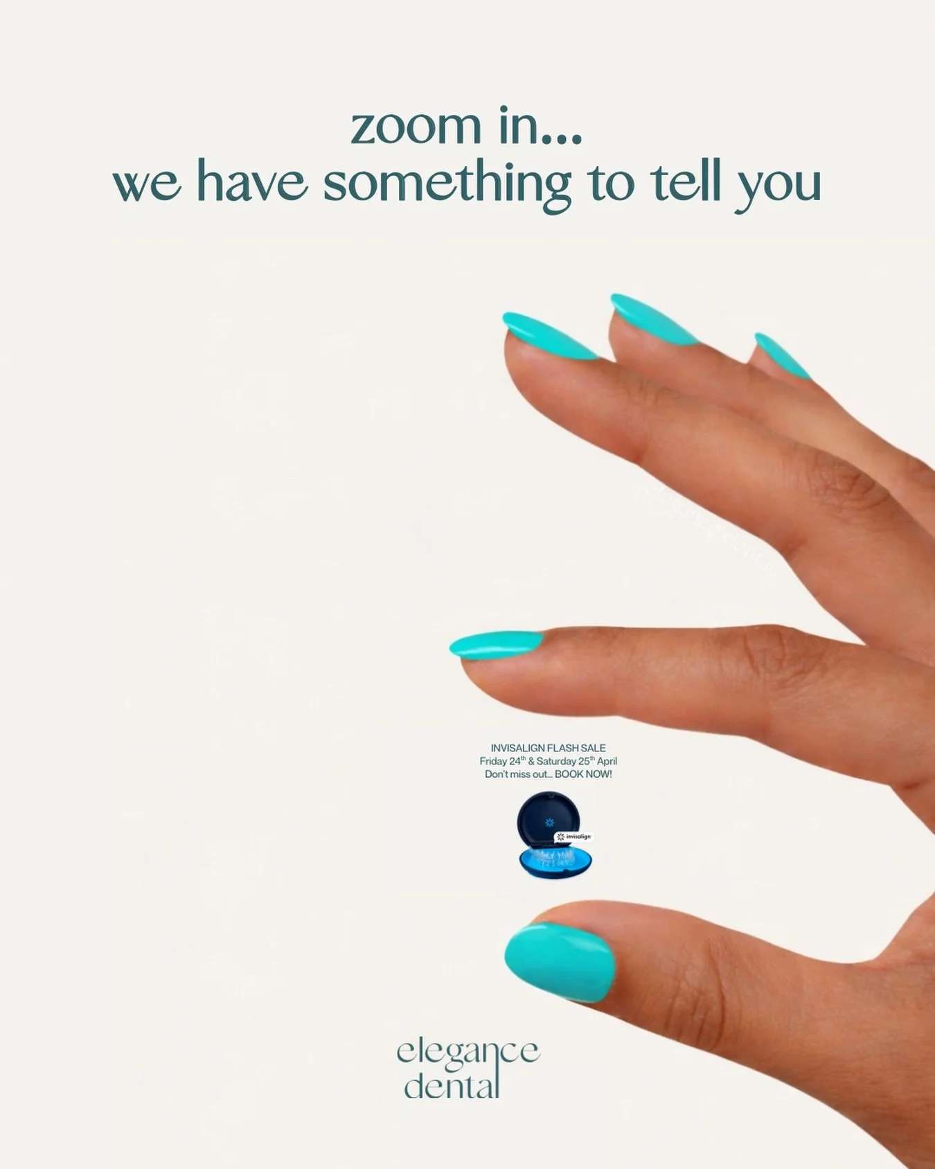 👀 ZOOM IN FOR AN INVISALIGN SUPRISE 👀 

Zoom in&hellip; go on, we dare you 👀

Yes, you read it right&hellip; our INVISALIGN FLASH SALE is happening sooner than you think 😍

Our April Invisalign package includes: 
✨ &pound;300 off Invisalign treat