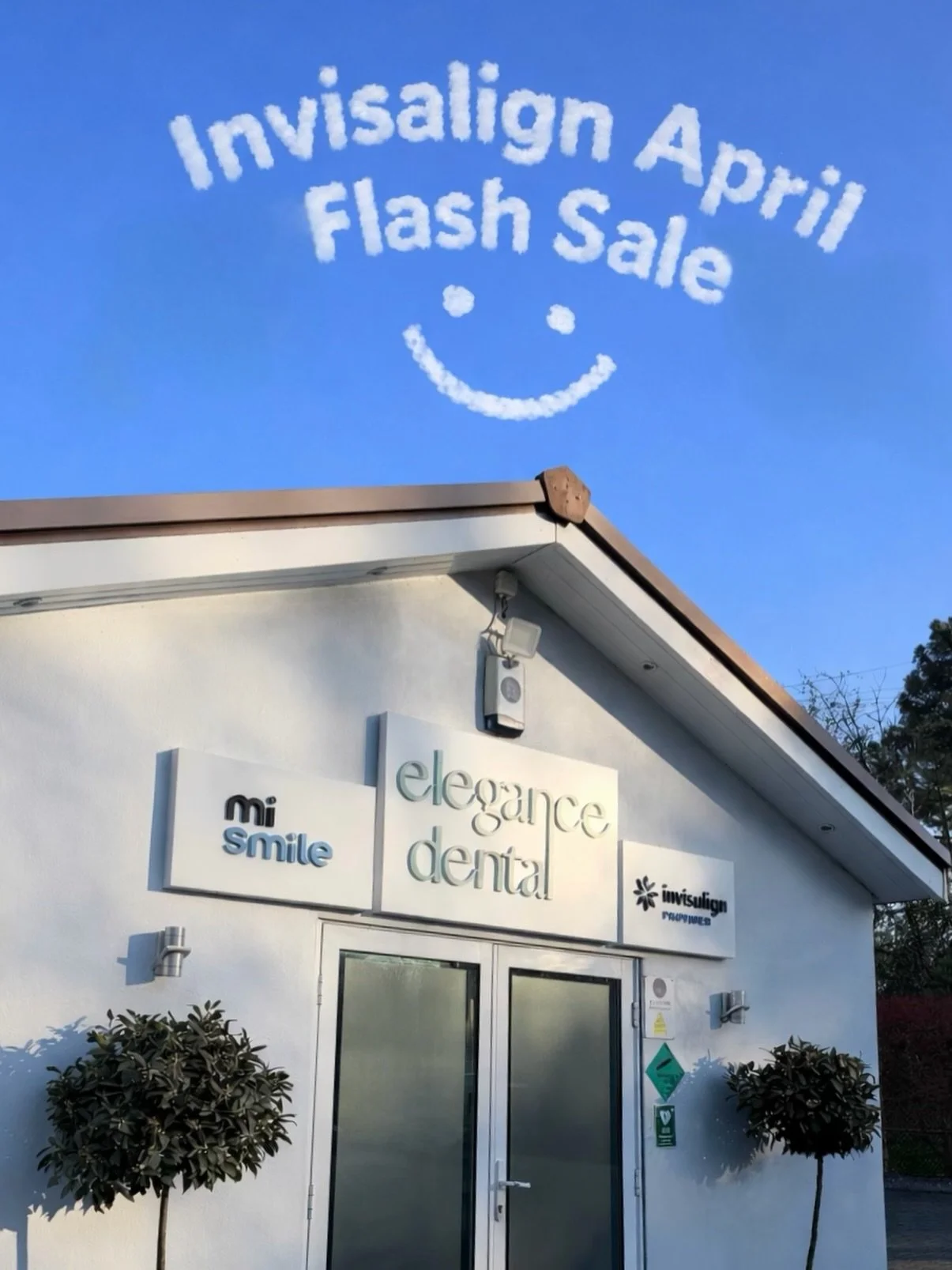 ☁️ INVISALIGN APRIL FLASH SALE ☁️

It&rsquo;s written in the clouds for a reason ☁️✨ Our Invisalign Open Days are on Friday 24th and Saturday 25th April! 

BOOK NOW! Limited availability, don&rsquo;t miss out! 

What&rsquo;s included in our April Inv