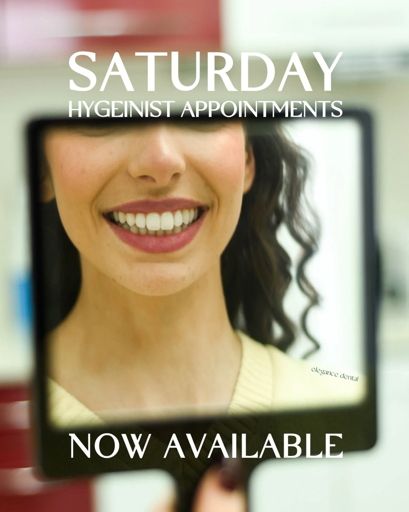 🦷 NEW SATURDAY HYGIENIST APPOINTMENTS 🦷

Weekend plans? Add your smile to the list! ✨

You asked, we listened! New Saturday hygienist appointments are now available 😊

BOOK NOW!

✨LINK IN BIO

✨ CALL US on 01920 821579

#elegancedental1 #saturdayh