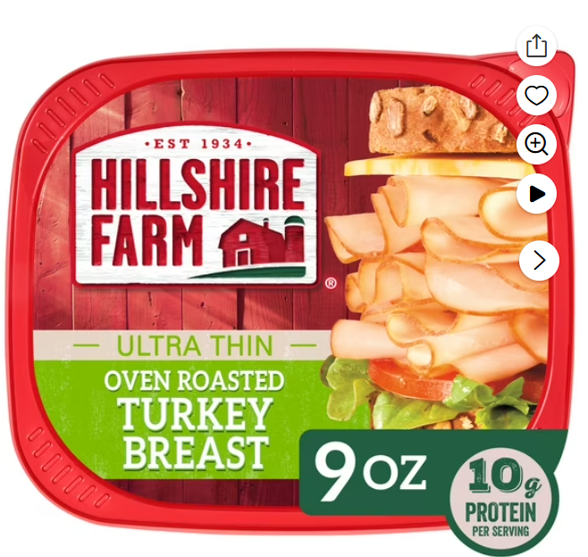 Hillshire Farm Ultra Thin Oven Roasted Turkey Breast, 9 oz