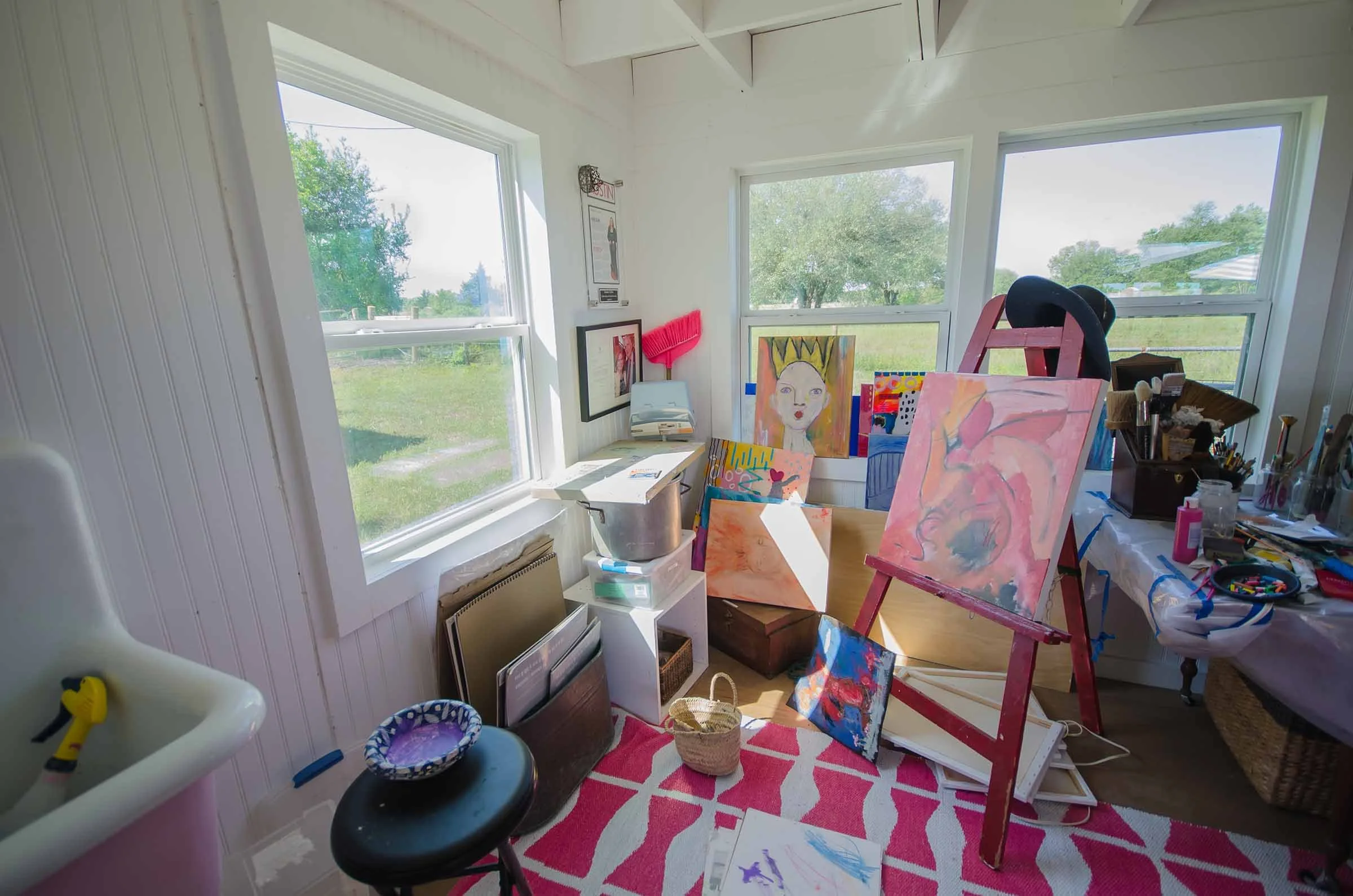 The Veranda Cabin - Short Term Rental in Round Top, TX - Lonely Goat Farm