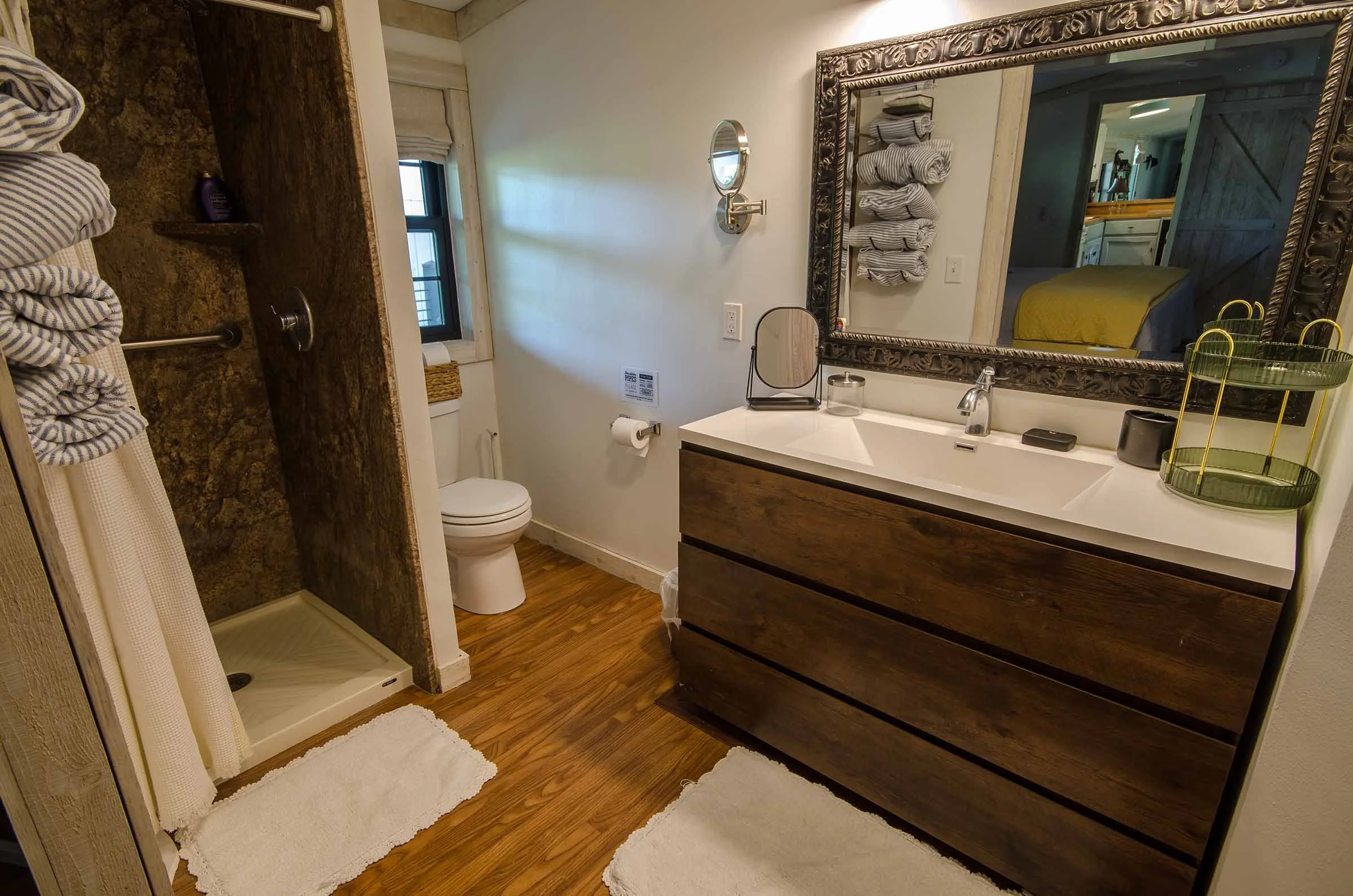 The Veranda Cabin - Short Term Rental in Round Top, TX - Lonely Goat Farm