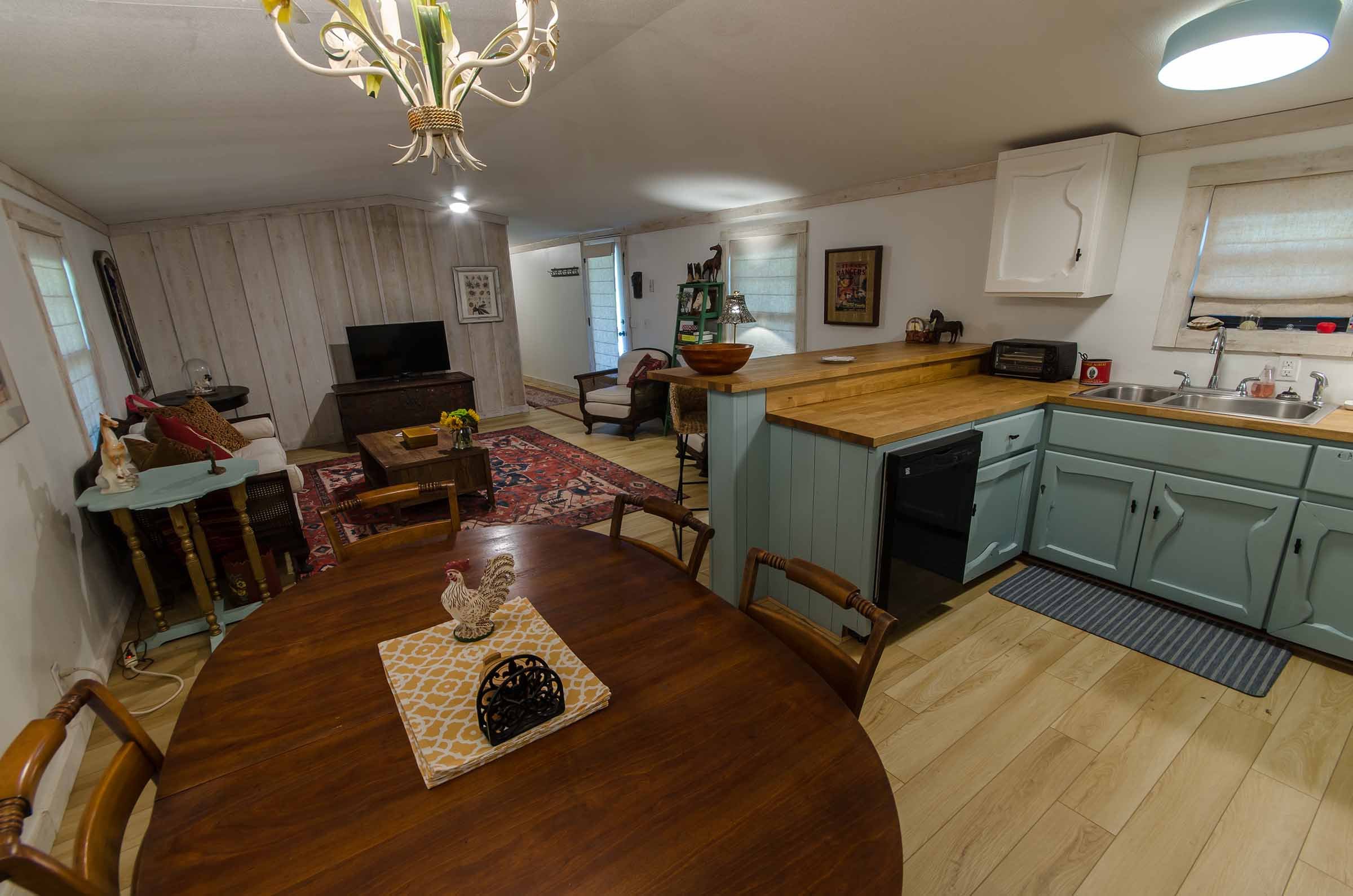 The Veranda Cabin - Short Term Rental in Round Top, TX - Lonely Goat Farm