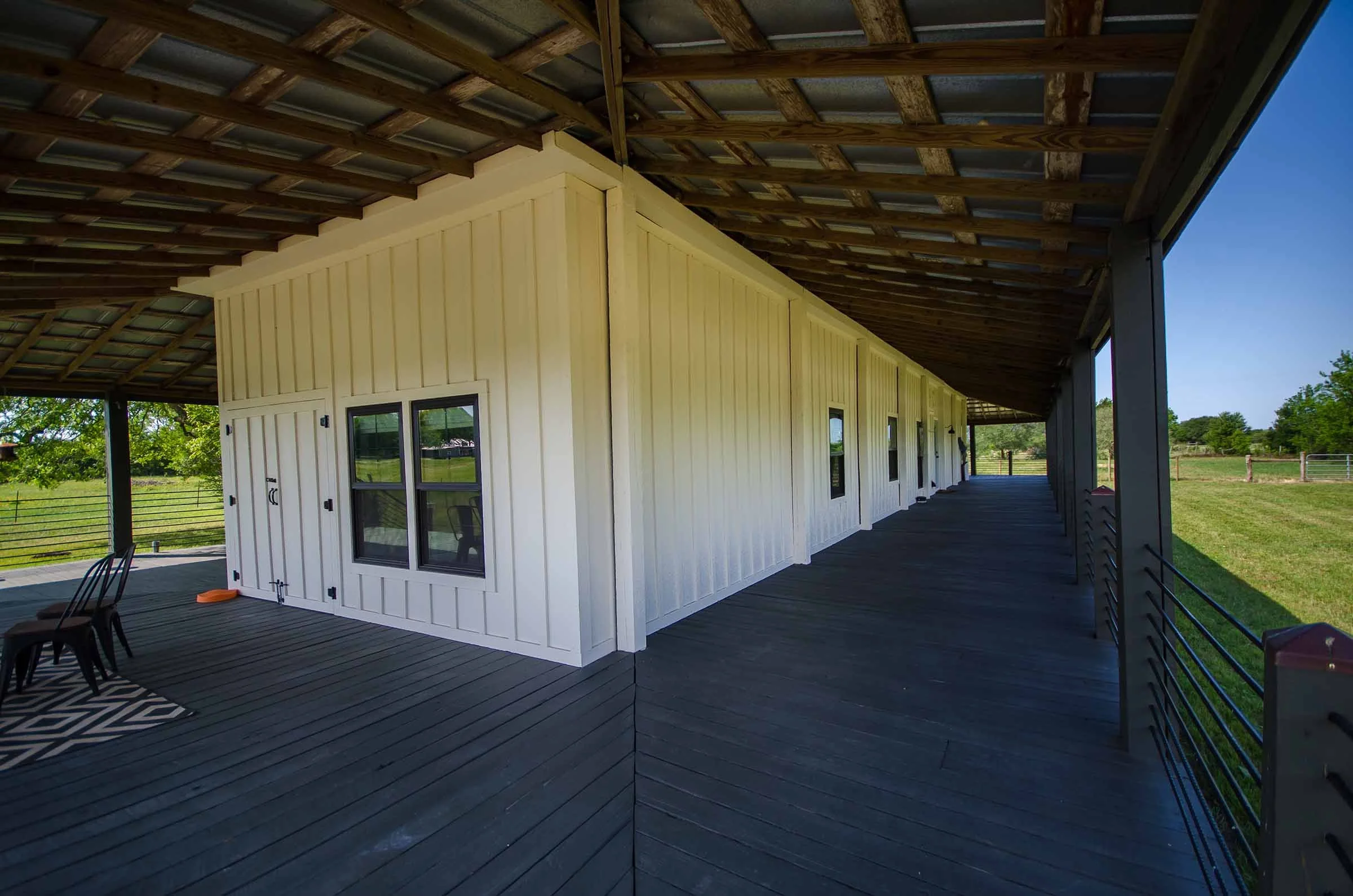The Veranda Cabin - Short Term Rental in Round Top, TX - Lonely Goat Farm