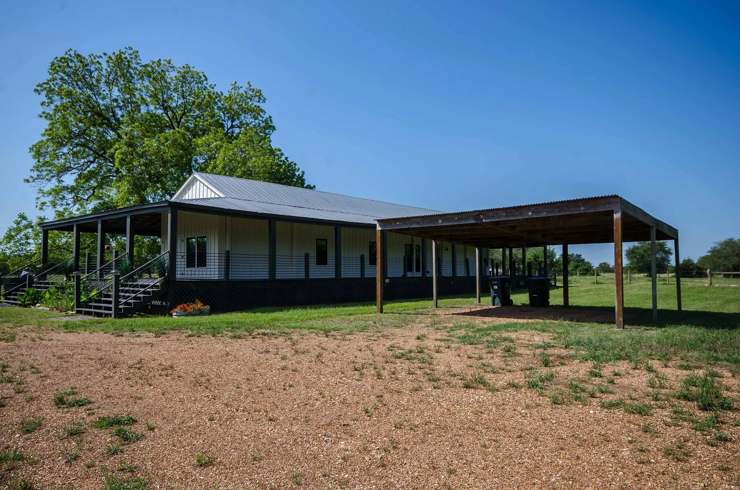The Veranda Cabin - Short Term Rental in Round Top, TX - Lonely Goat Farm