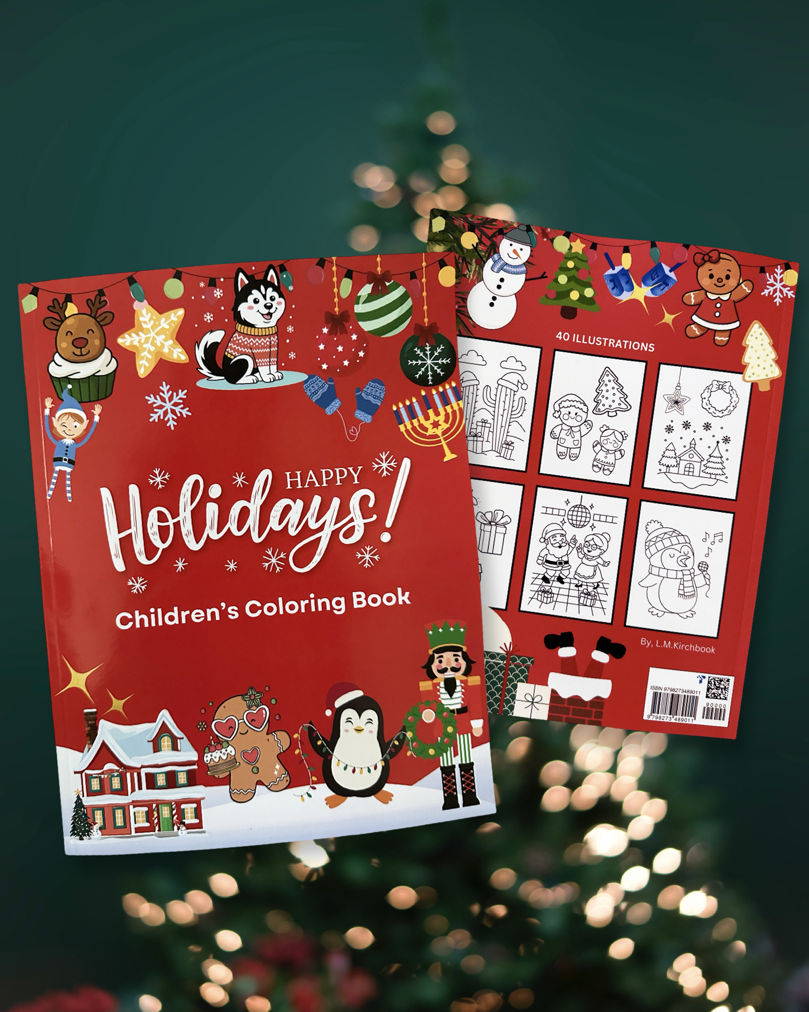 LMKirchbook Happy Holidays Coloring Book