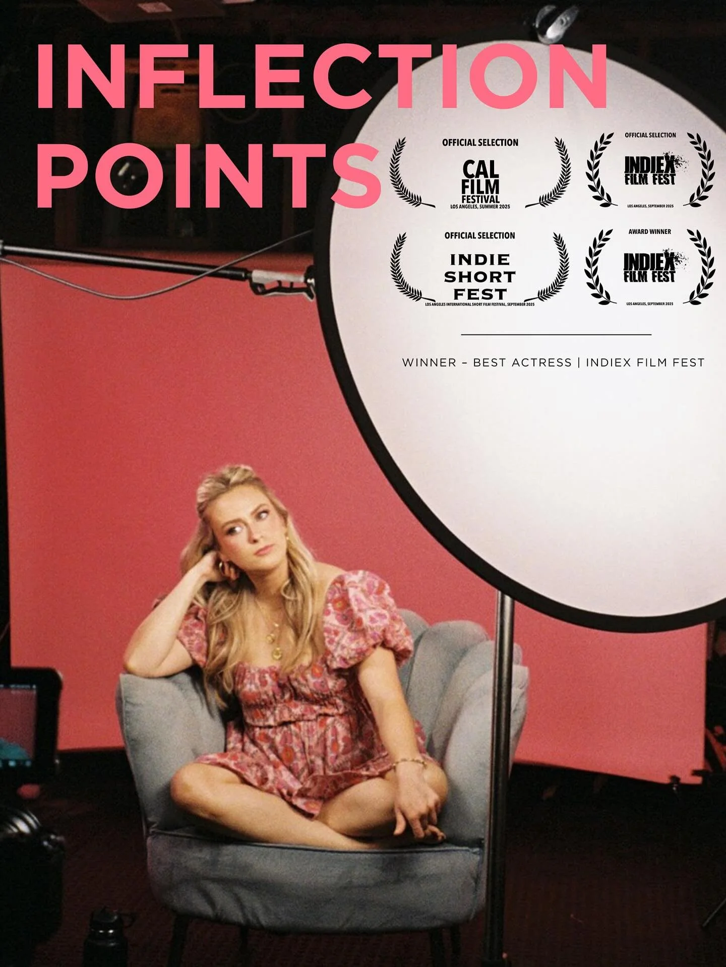 Beyond grateful and honored to share that I&rsquo;ve been awarded Best Actress for &ldquo;Inflection Points&rdquo; by IndieX Film Fest! 🌟

This project has been my labor of love for most of the year, from writing, producing, and acting, to its curre