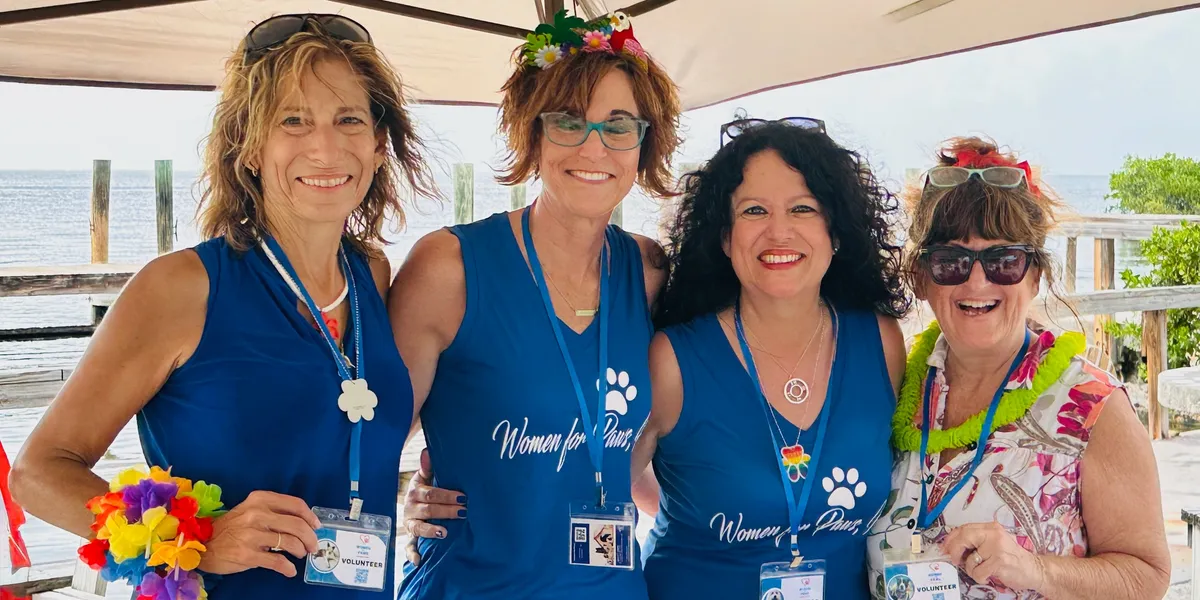 Grace Lopez and her volunteer team at Women for Paws 