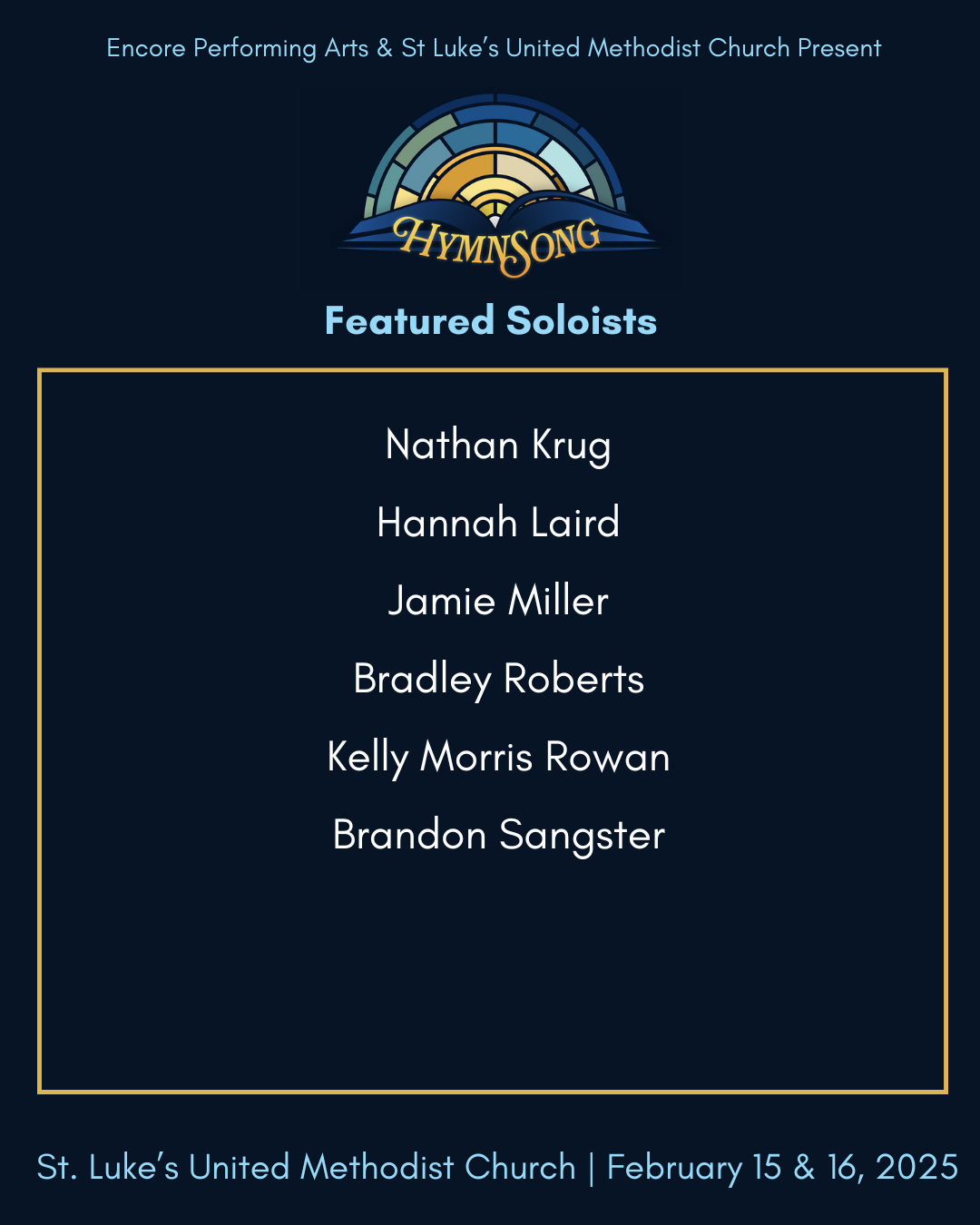 HymnSong Featured Soloists