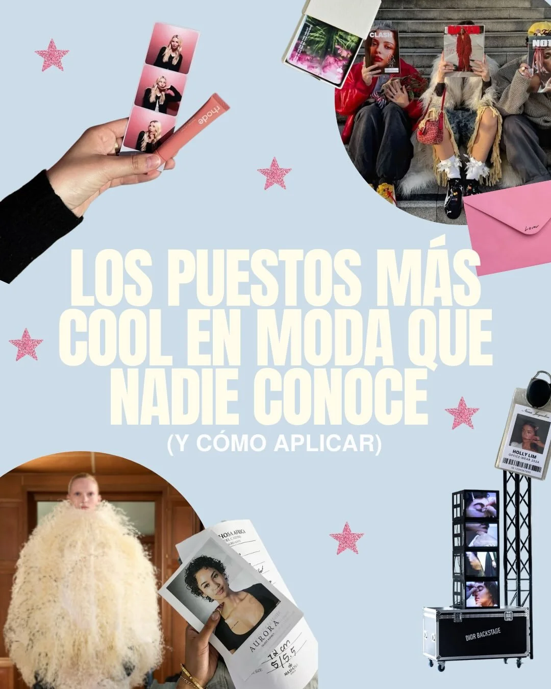 A&uacute;n no sabes en qu&eacute; quieres trabajar, o mantienes la mente abierta a posibilidades ?!! 👠🤩🙌🏻✨

Estos son algunos trabajos behind the scenes que influyen mucho en la industria y a&uacute;n no te hab&iacute;a dado cuenta !!! 

#trabajo