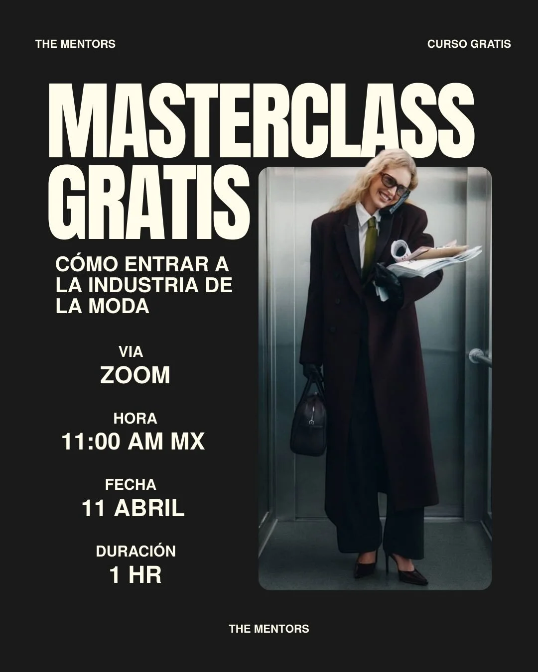 Est&aacute;s aplicando a trabajos en moda este a&ntilde;o ?!! 👩🏻&zwj;💻✍🏻👠🗣️

Est&aacute; masterclass gratis es para tii !! Si quieres tener mejores estrategias y saber c&oacute;mo, cu&aacute;ndo y d&oacute;nde aplicar;  si quieres entender c&oa