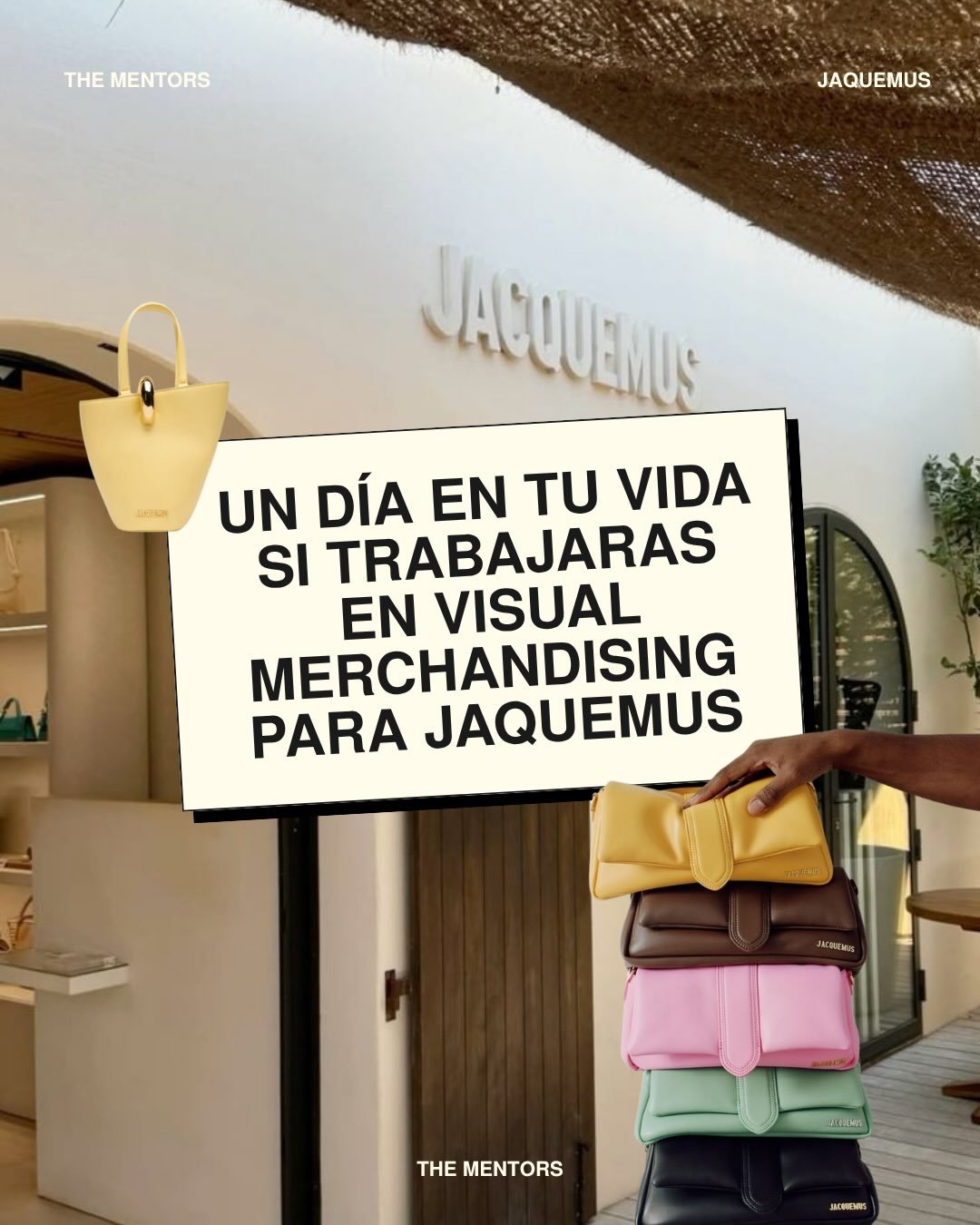 Te sue&ntilde;as trabajar en vitrinismo para JAQUEMUS?! 👠👀🤩✨

Cuando sabes lo que quieres, aplicar en moda se hace m&aacute;s claro; el saber cu&aacute;l es el siguiente paso y c&oacute;mo adaptar tu portafolio, CV y cold message; incluso si no ti