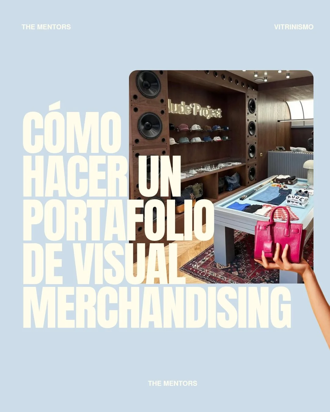 No sabes que poner en tu PORTAFOLIO de visual merchandising !? 👀👩🏻&zwj;💻👠💼

M&aacute;s que poner fotos o proyectos finales, explica tu proceso, el porqu&eacute; de tus decisiones estrat&eacute;gicas, tu an&aacute;lisis de datos y de experiencia