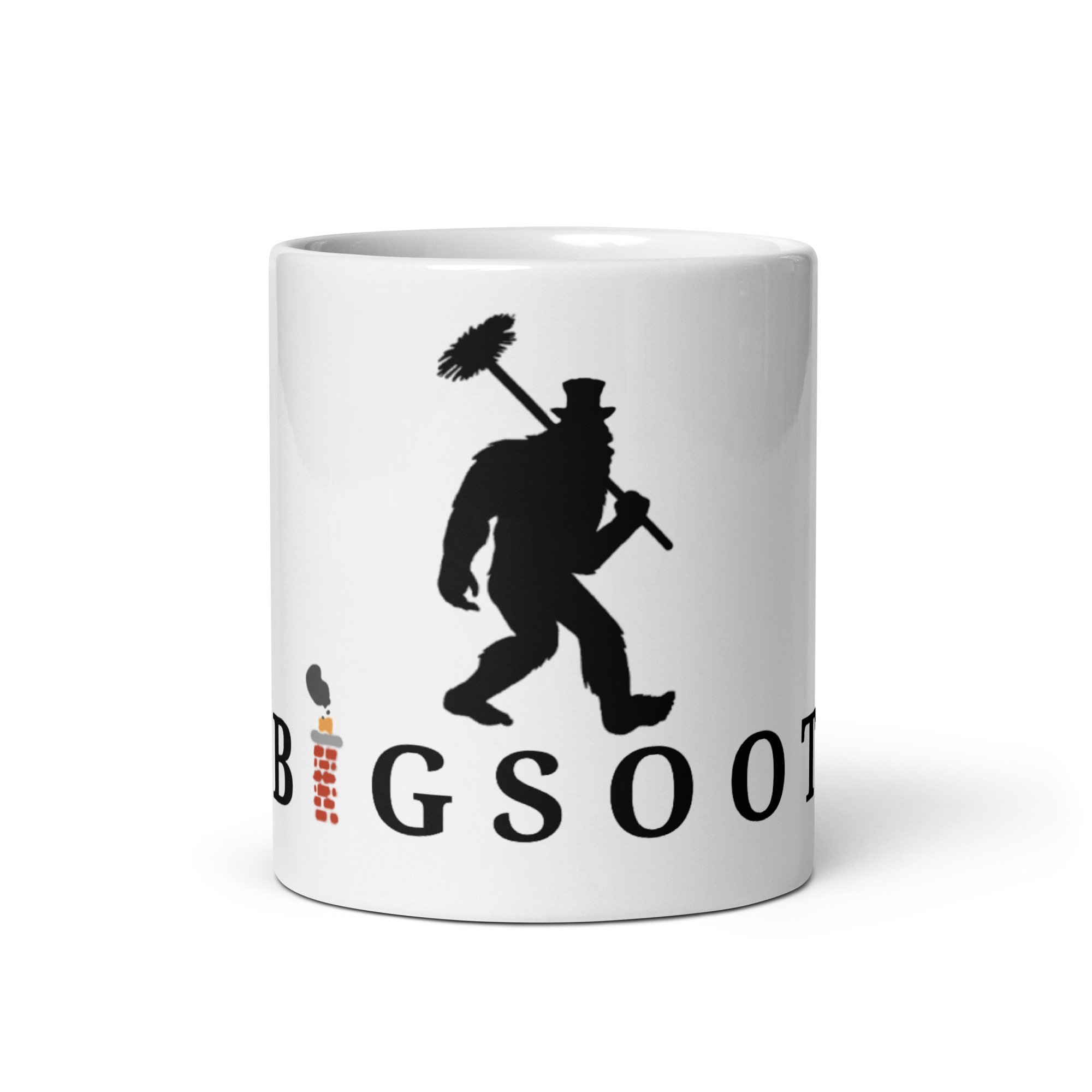 White glossy mug