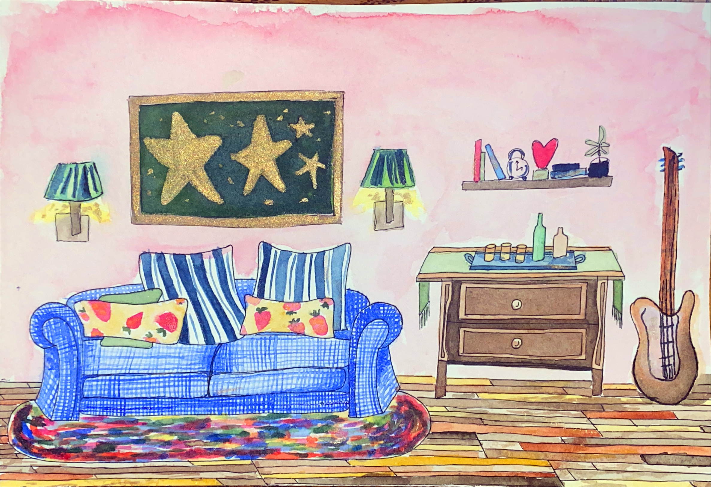Interior Watercolor