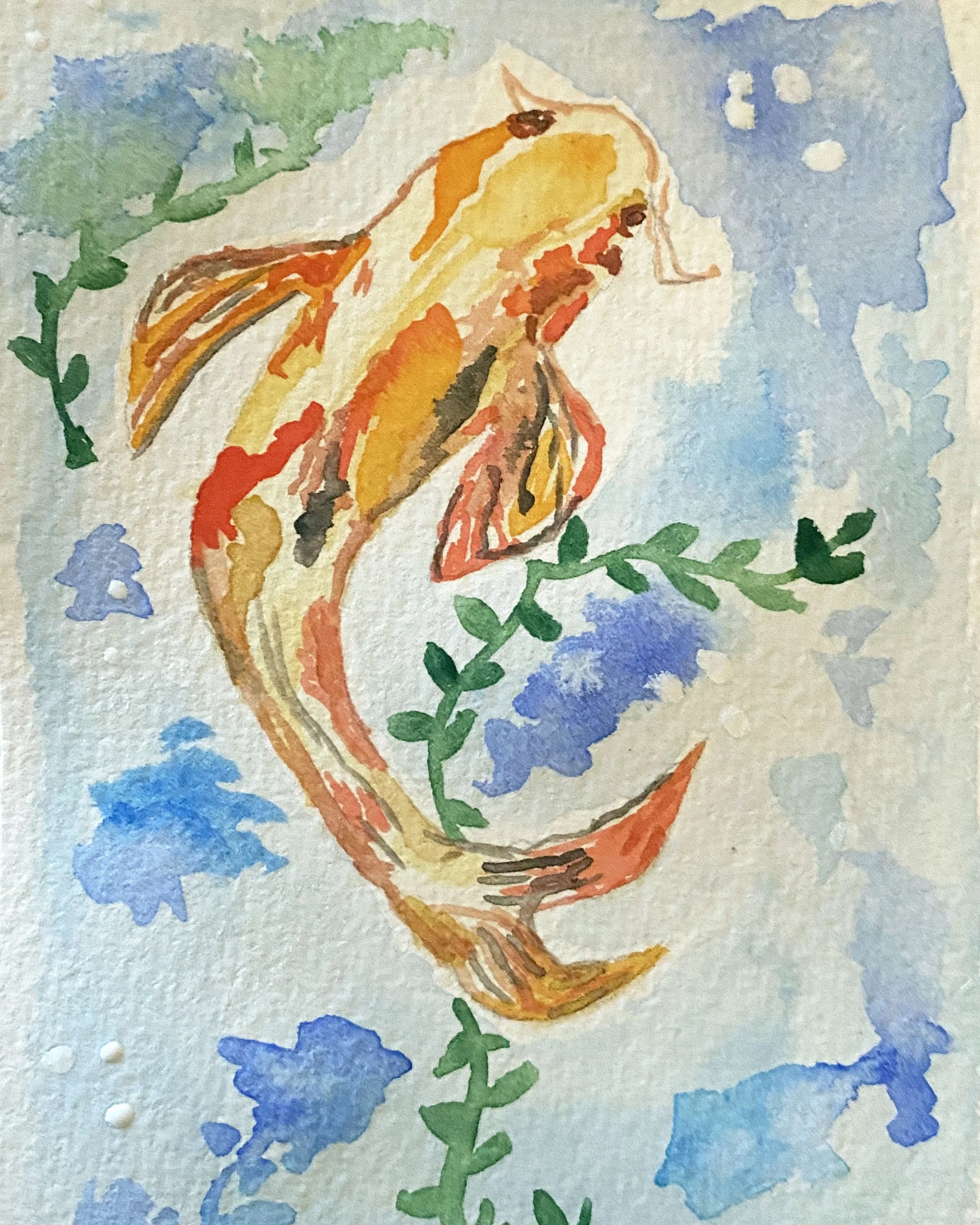 Koi Fish Watercolor